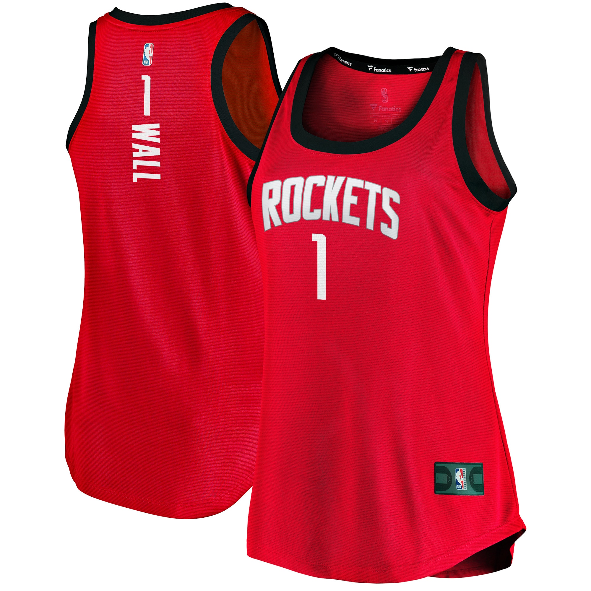 John Wall Houston Rockets Fanatics Branded Women's 2020/21 Fast Break Tank Jersey - Icon Edition - Red