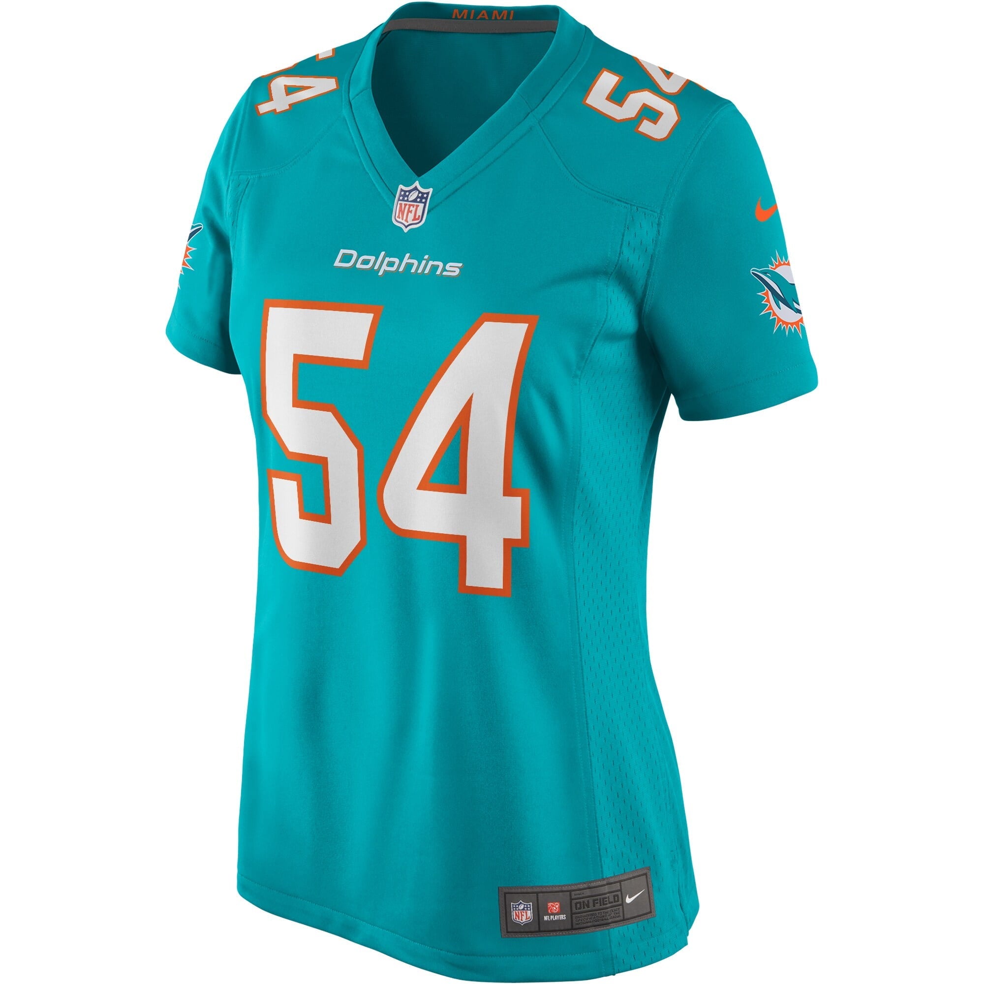 Women's Nike Zach Thomas Aqua Miami Dolphins Game Retired Player Jersey