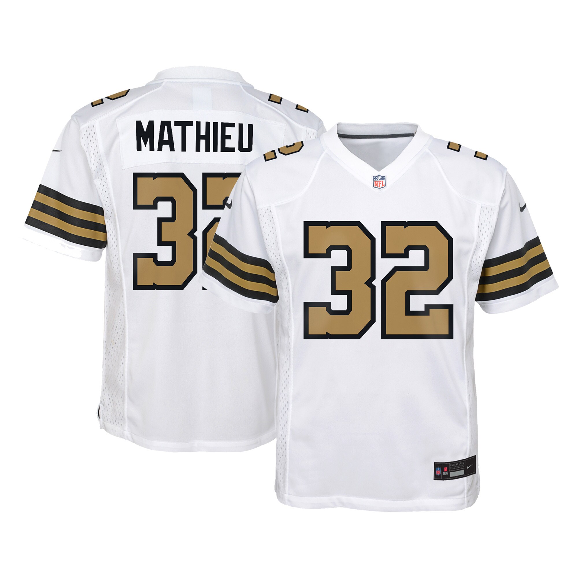 Tyrann Mathieu New Orleans Saints Nike Youth Game Jersey - White