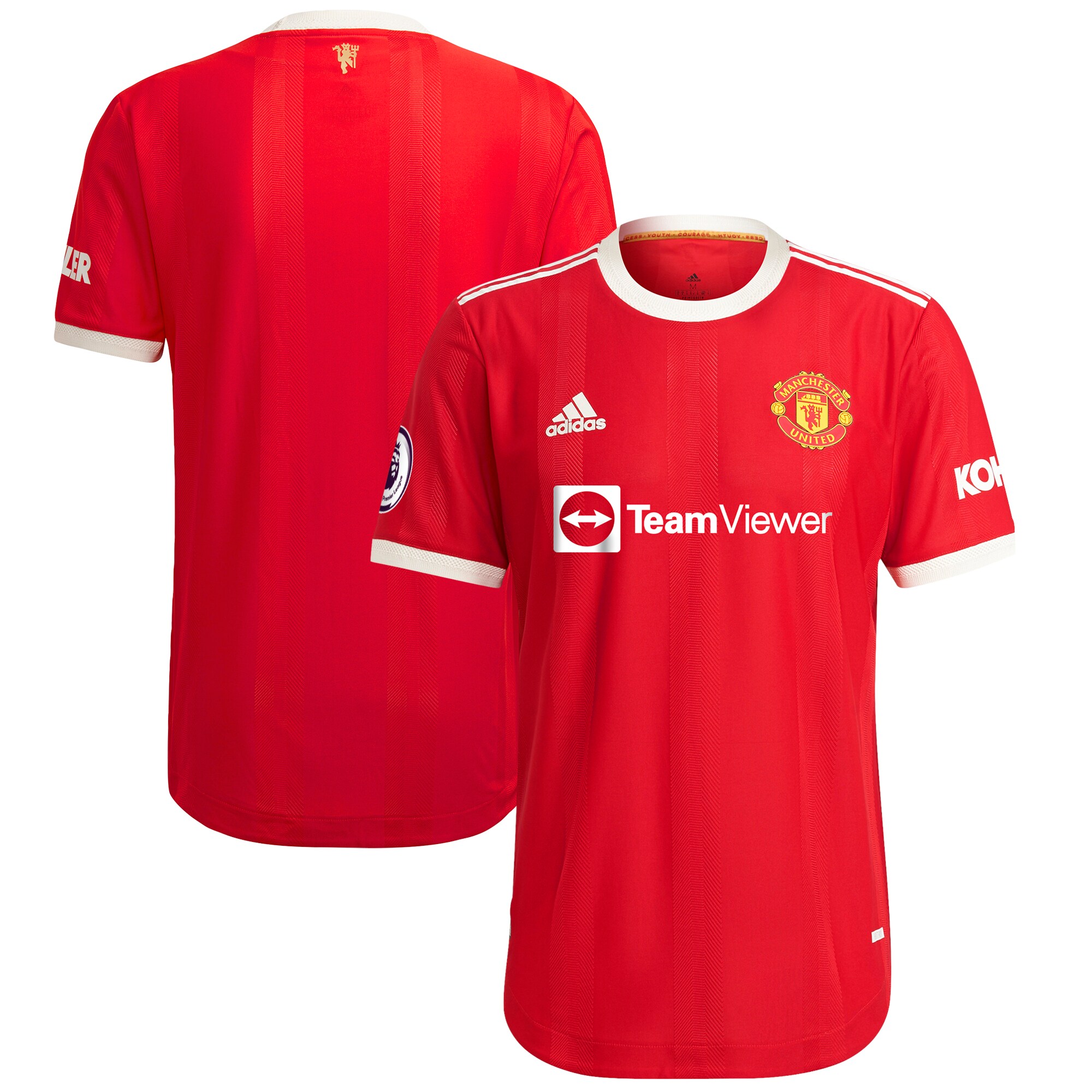 Manchester United adidas 2021/22 Home Authentic Jersey - Red