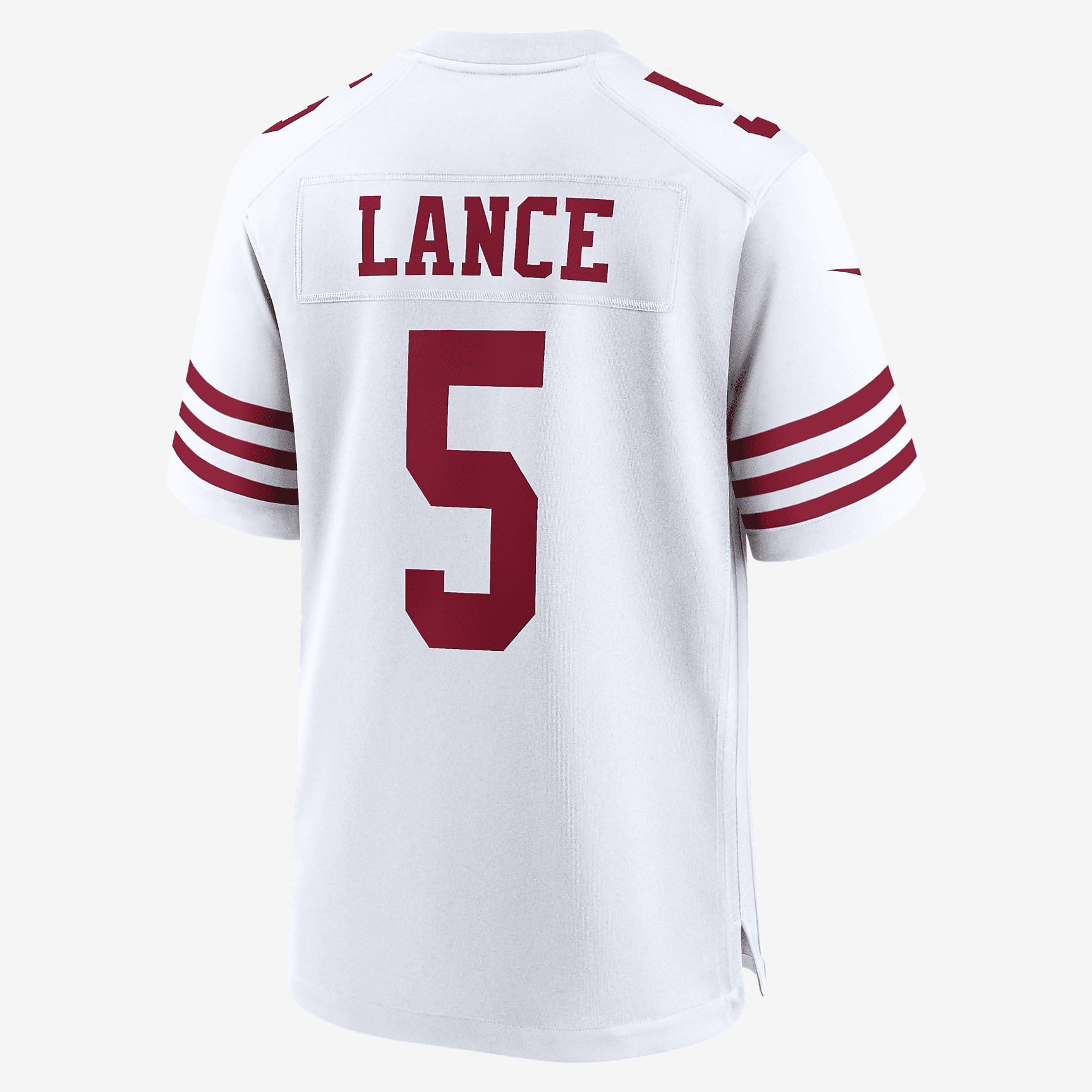 NFL San Francisco 49ers (Trey Lance) Men's Game Football Jersey - White