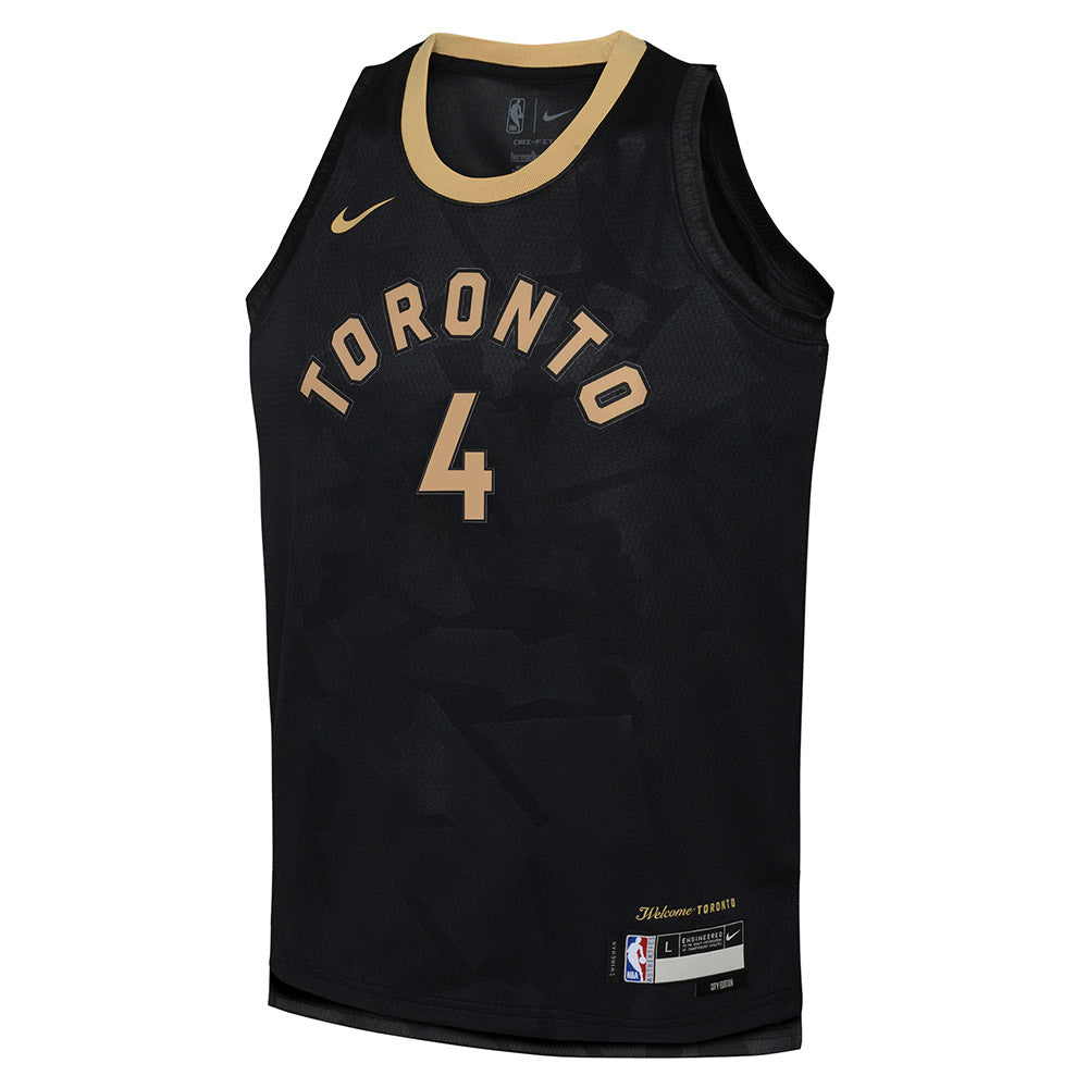 Youth Toronto Raptors Scottie Barnes City Edition Jersey - Black
