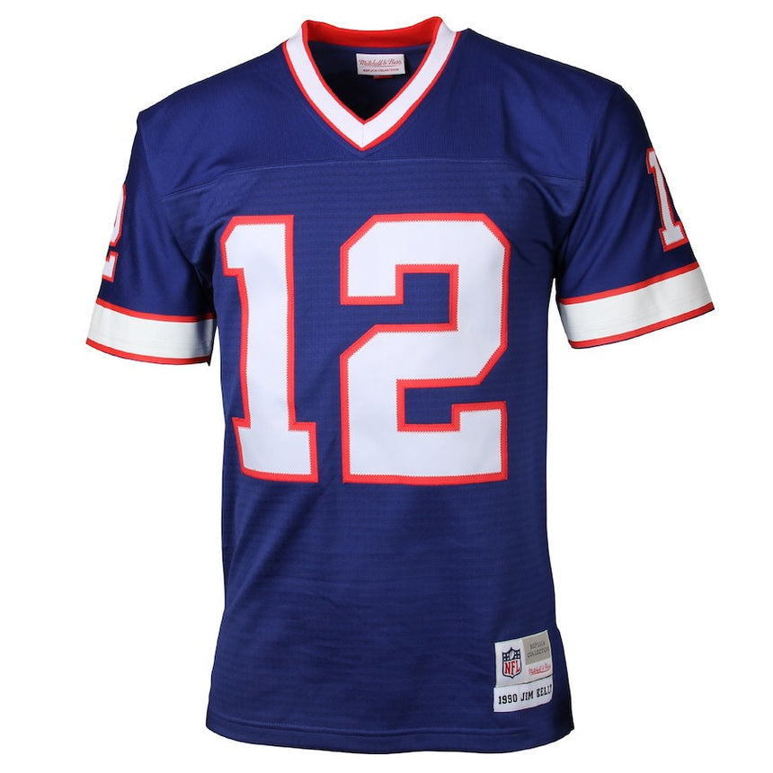 Mens Buffalo Bills Jim Kelly Mitchell & Ness Royal Blue Retired Player Vintage Replica Jersey