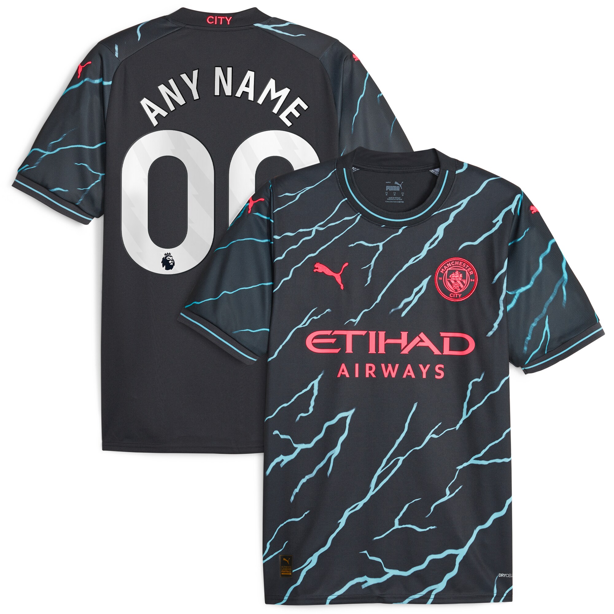 Manchester City Puma 2023/24 Third Replica Custom Jersey - Navy
