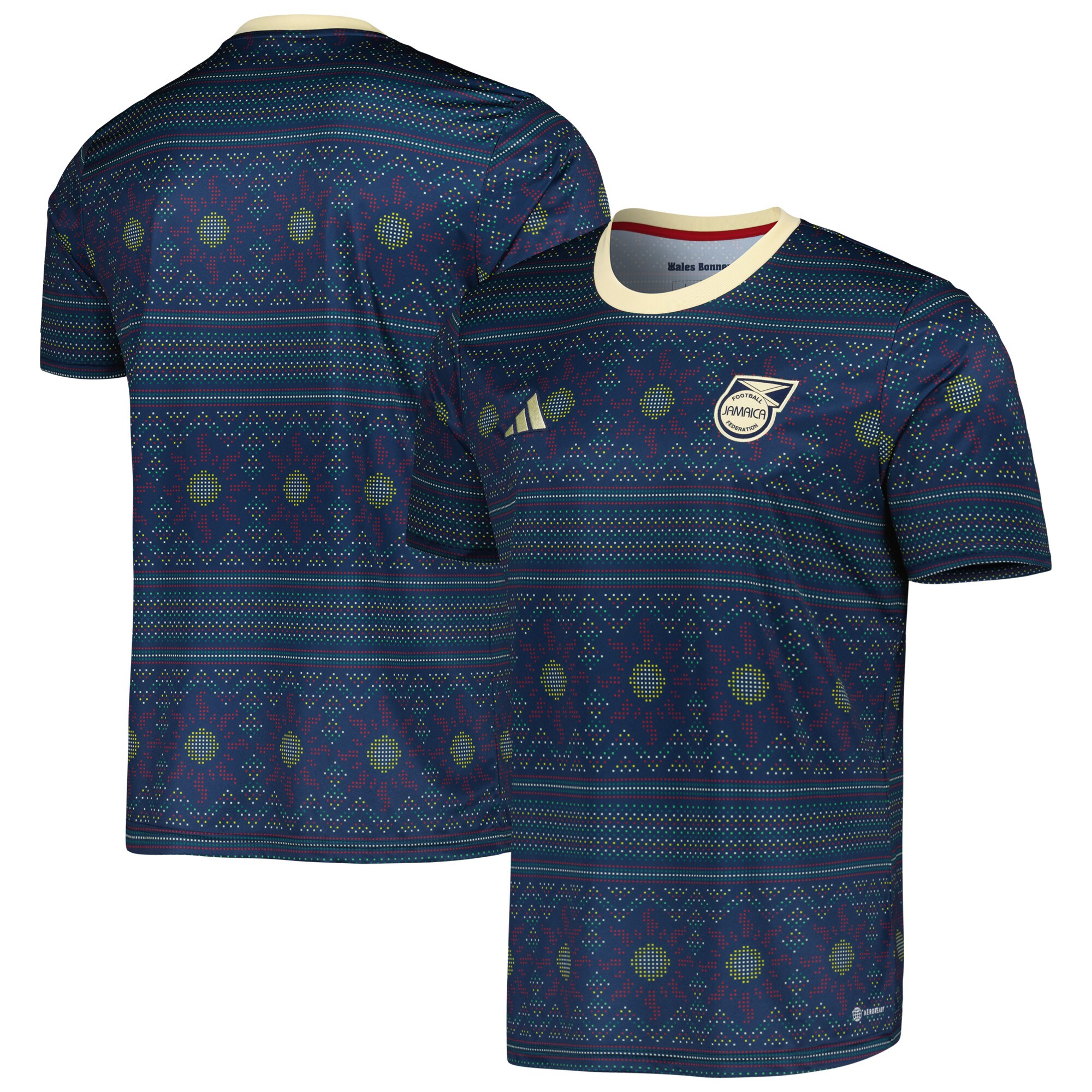 Jamaica National Team adidas 2023 Pre-Match Top - Navy
