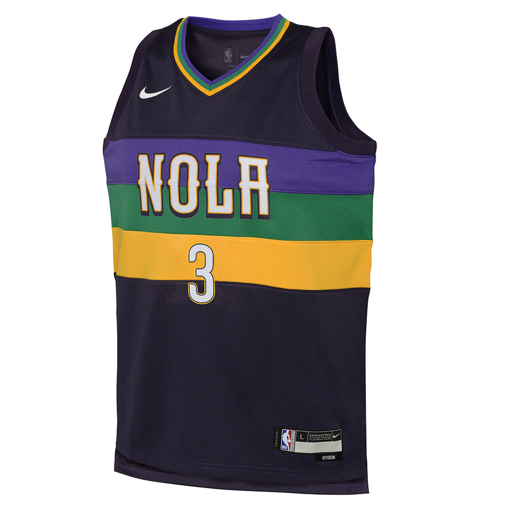 Youth New Orleans Pelicans CJ McCollum City Edition Jersey - Black