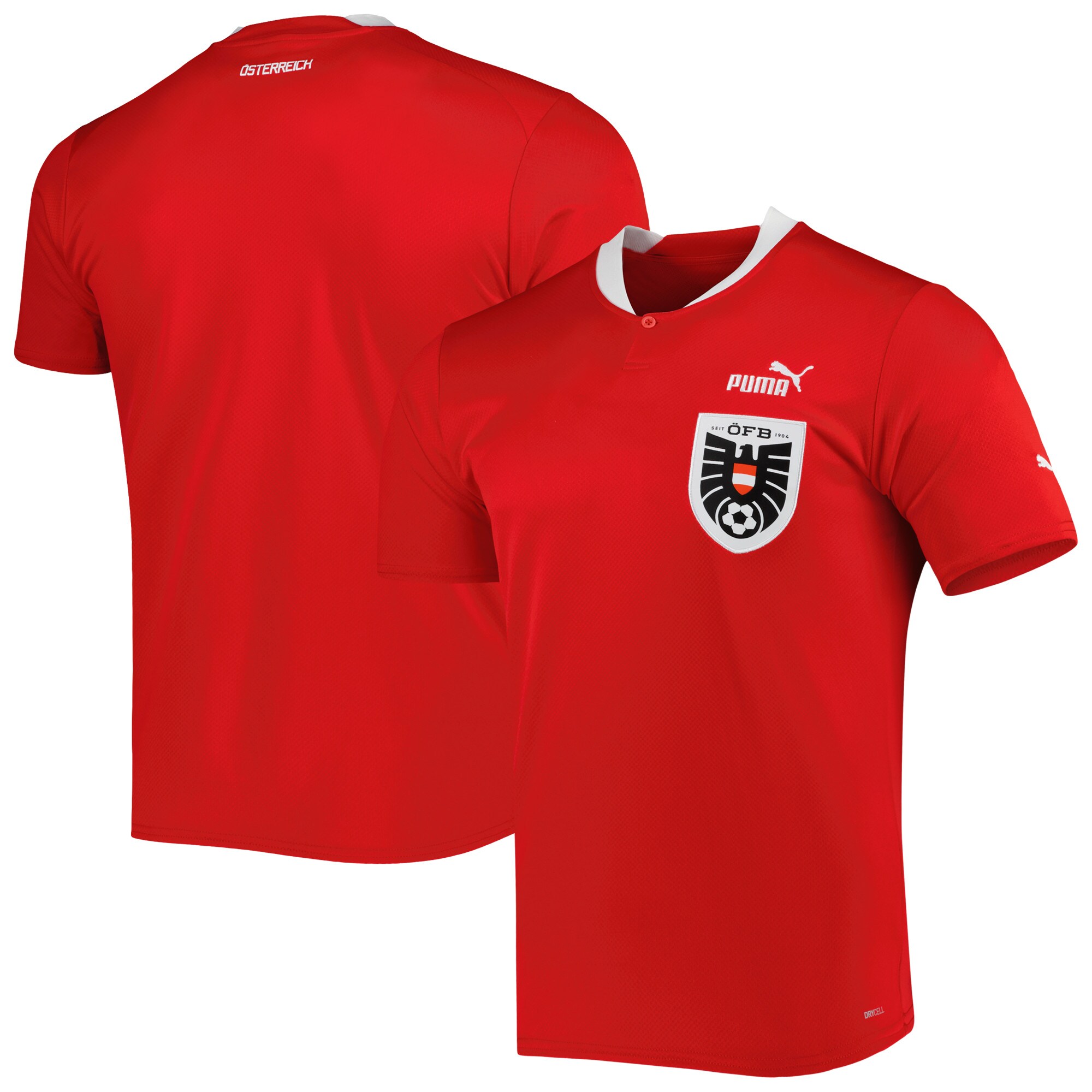 Austria National Team Puma 2022/23 Home Replica Jersey - Red