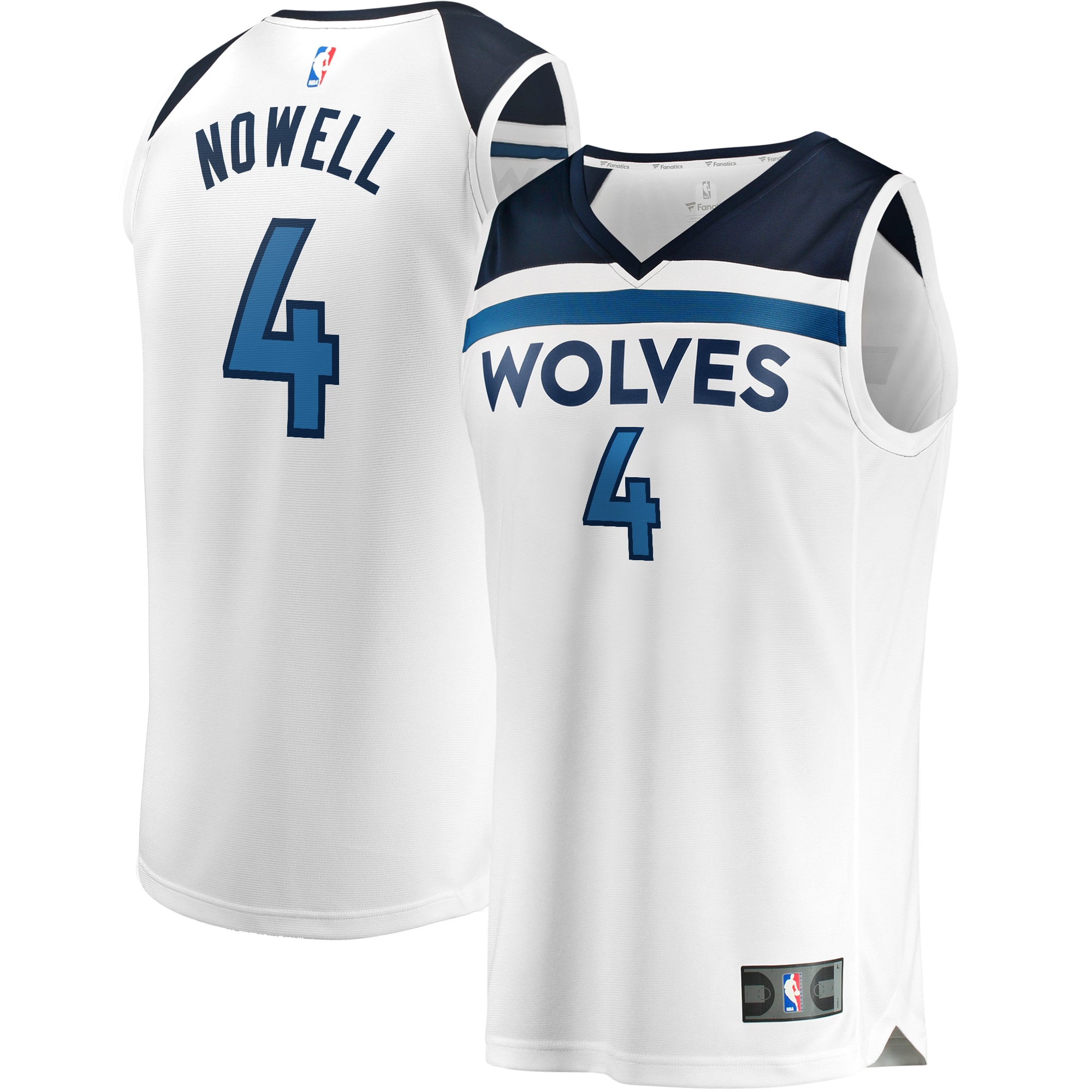 Jaylen Nowell Minnesota Timberwolves Fanatics Branded Fast Break Replica Jersey White - Association Edition