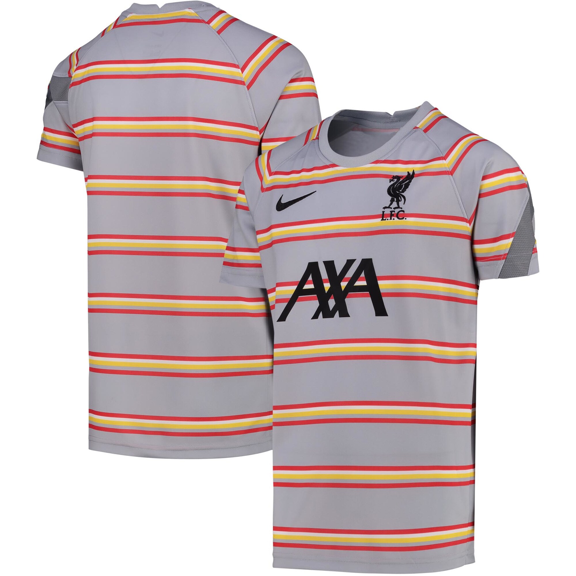 Liverpool Nike Youth 2021/22 Pre-Match Performance Top - Gray