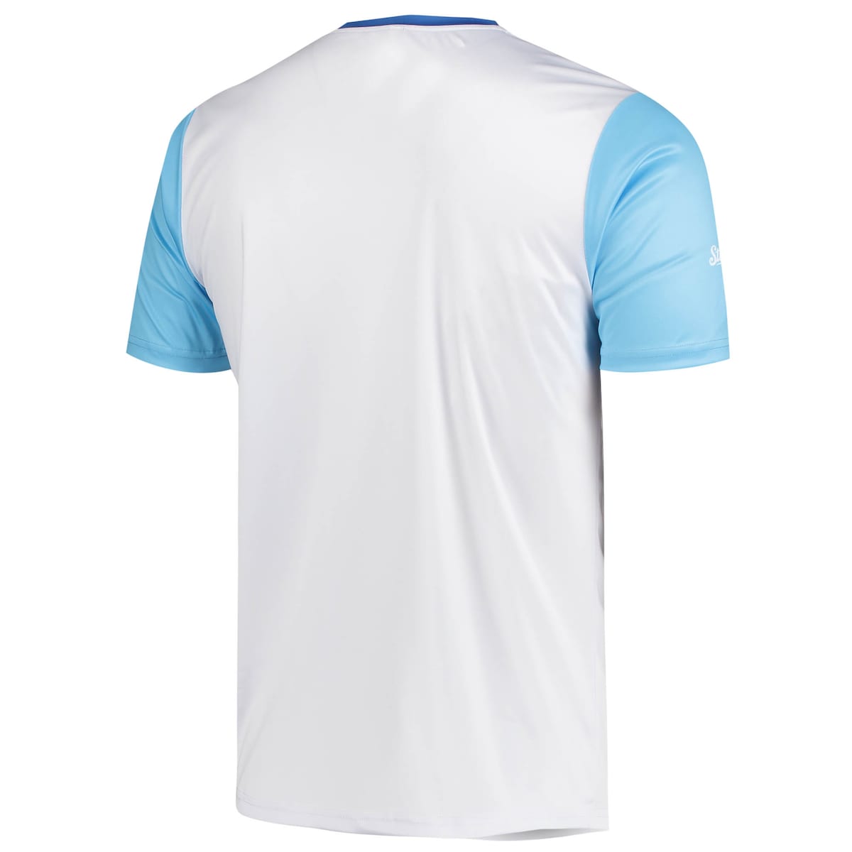 Men's  Stitches Dodgers Cooperstown Wordmark V-Neck Jersey - White