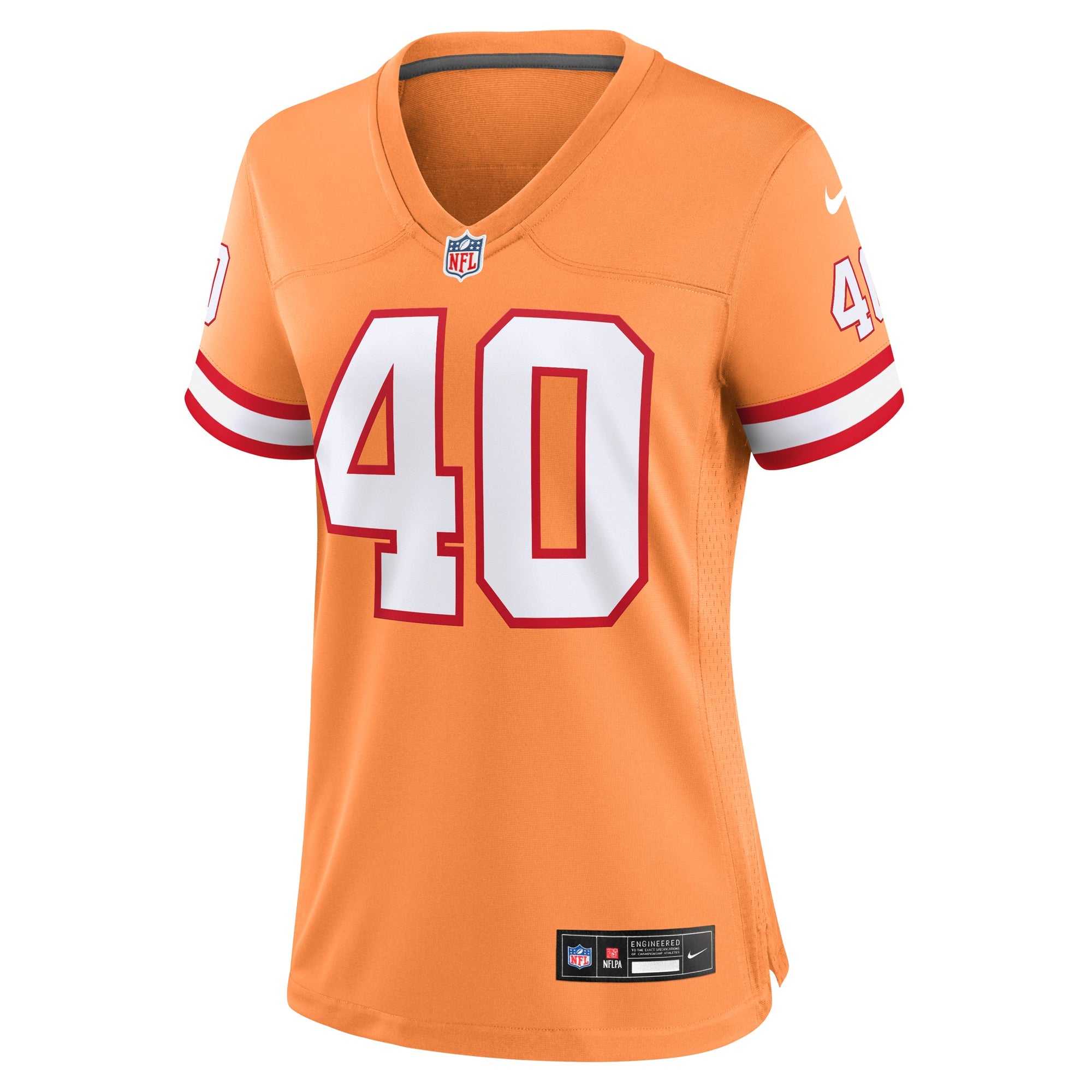Women's Nike Mike Alstott Orange Tampa Bay Buccaneers Throwback Game Jersey