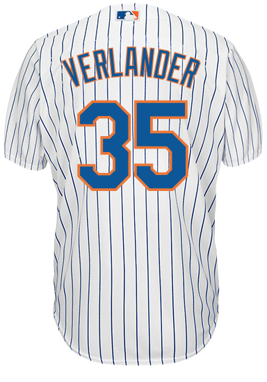Justin Verlander Youth Jersey - NY Mets Replica Kids Home Jersey