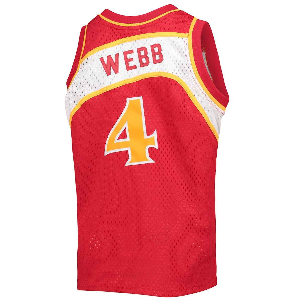 Boys' Grade School Spud Webb Mitchell & Ness Hawks 1986-87 Hardwood Classics Swingman Jersey - Red