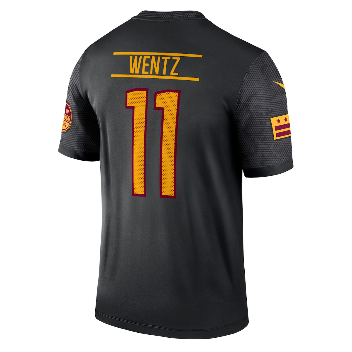 Men's Carson Wentz Nike Commanders Alternate Legend Jersey - Black