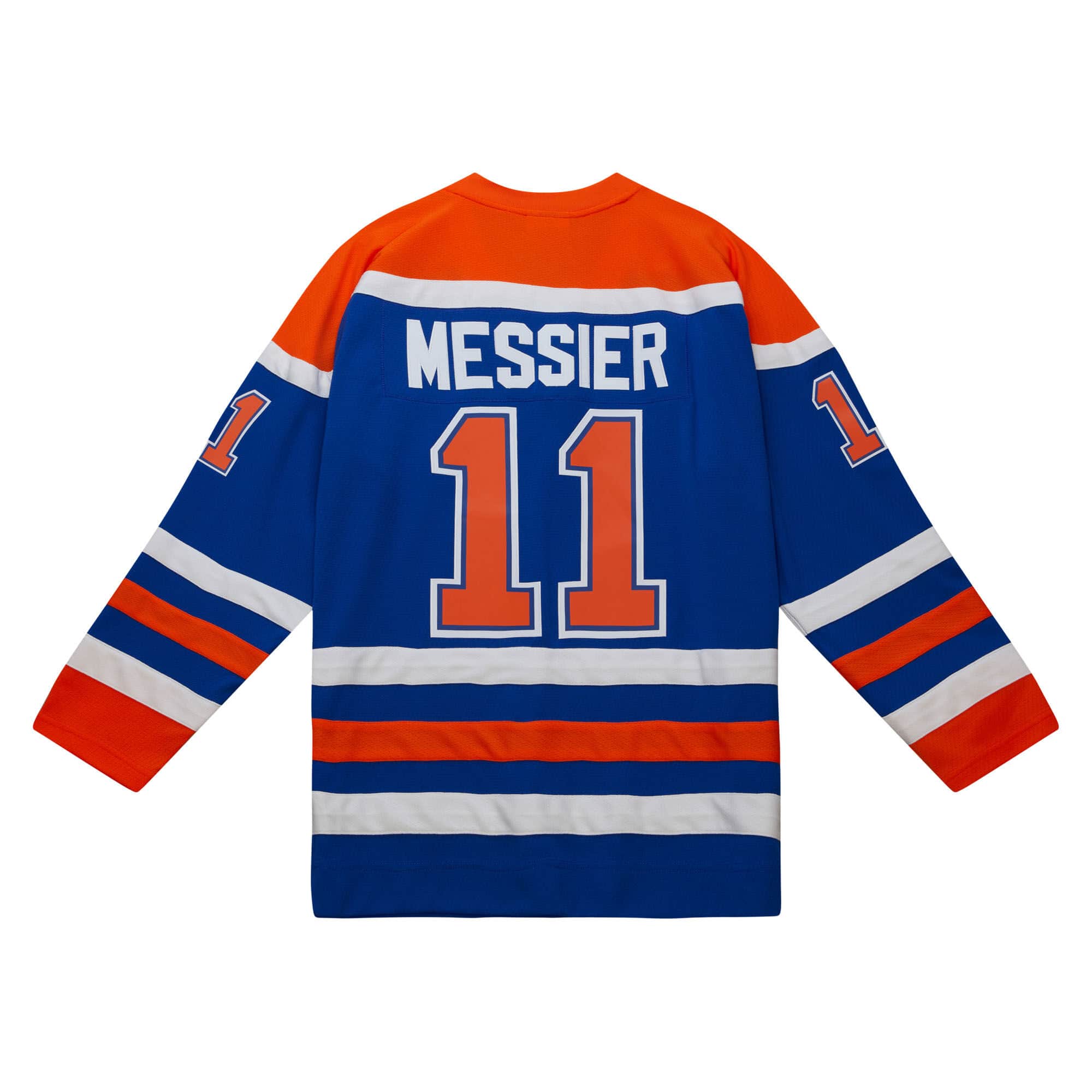 Blue Line Mark Messier Edmonton Oilers 1986 Jersey