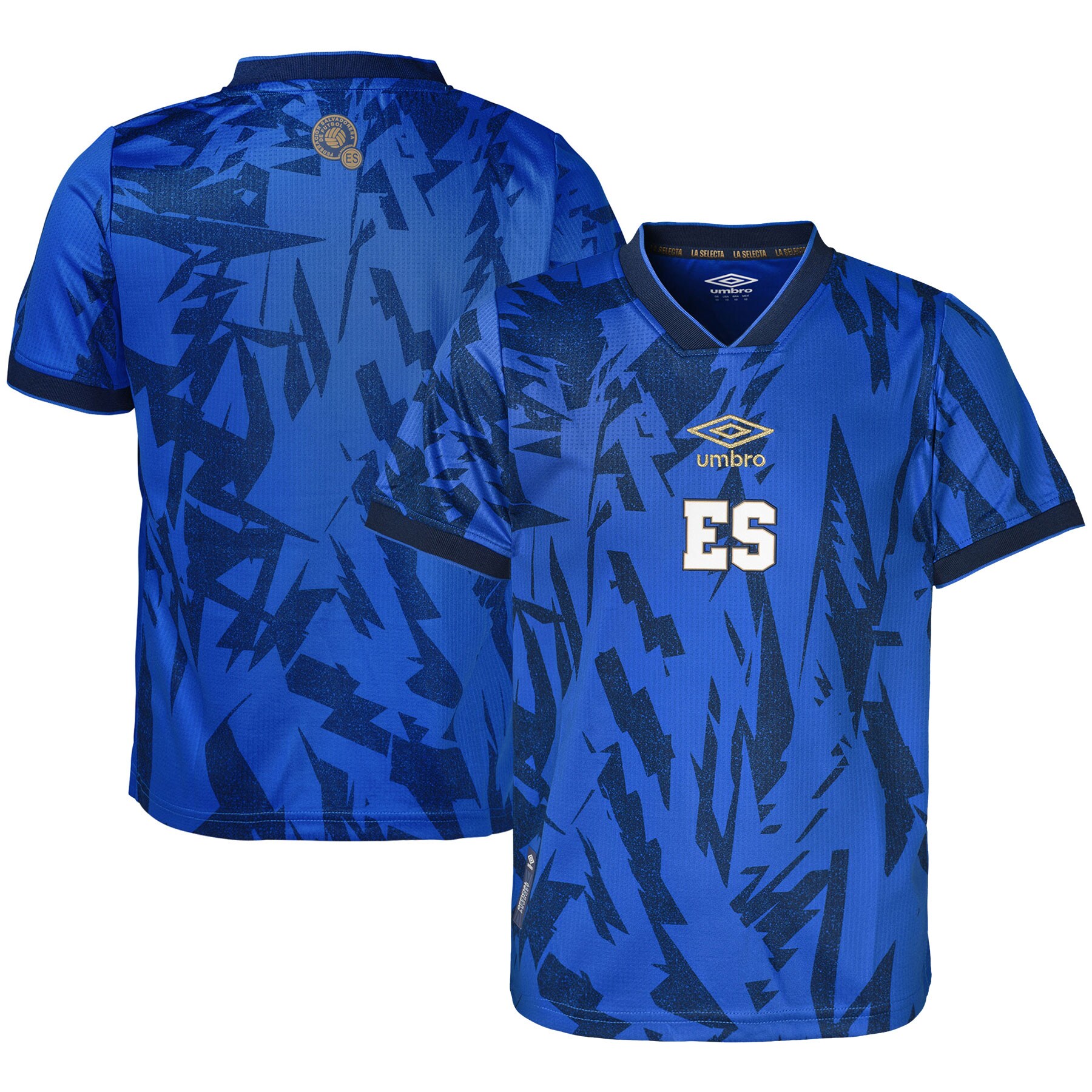 El Salvador National Team Umbro Youth 2023 Home Replica Jersey - Blue