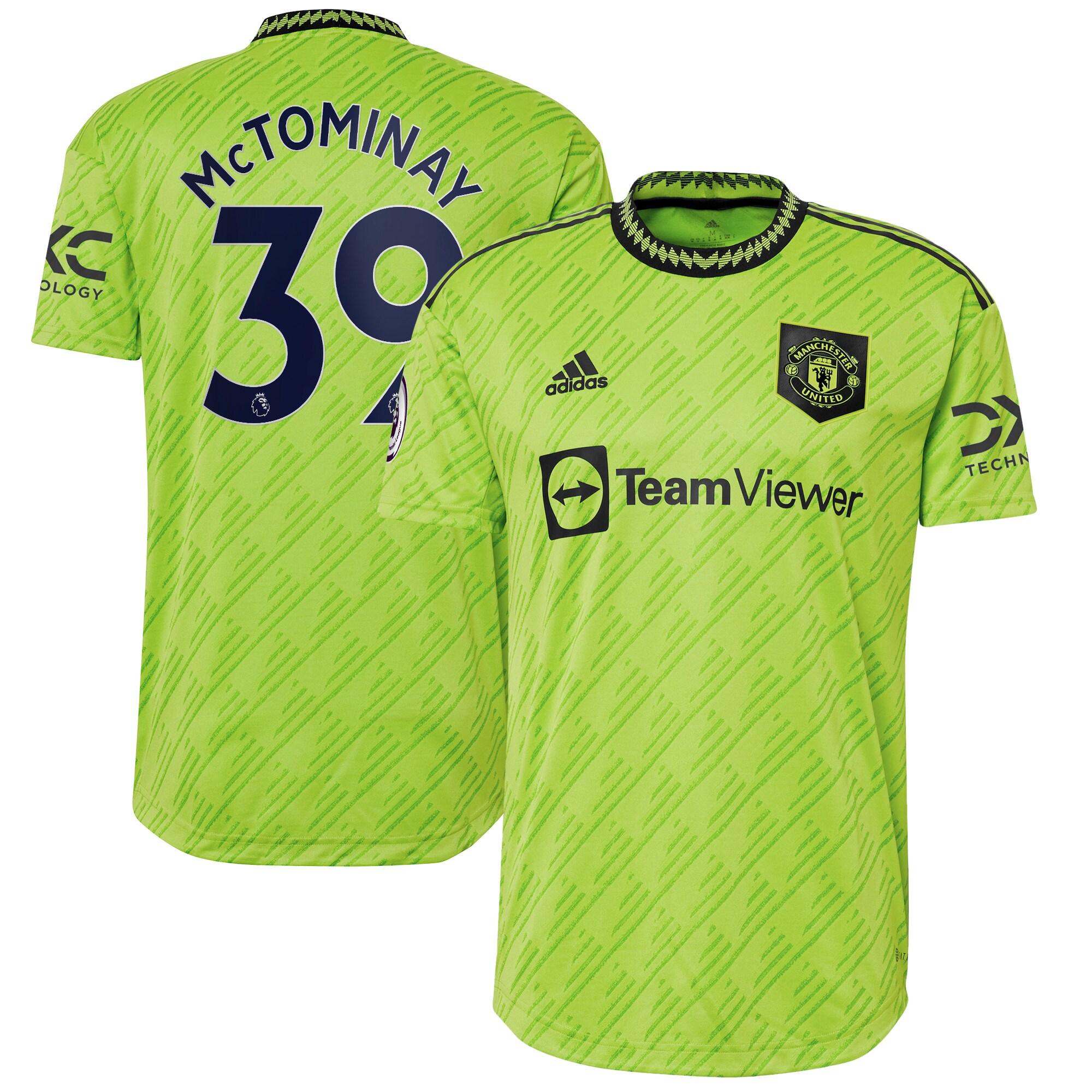 Scott McTominay Manchester United adidas 2022/23 Third Authentic Player Jersey - Neon Green