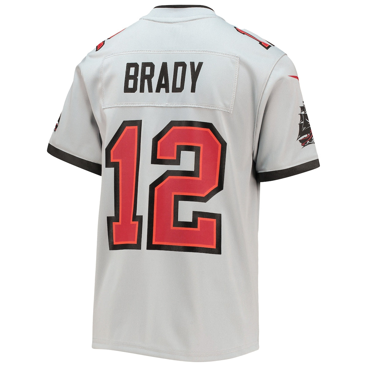 Boys' Grade School Tom Brady Nike Buccaneers Inverted Team Game Jersey - Grey