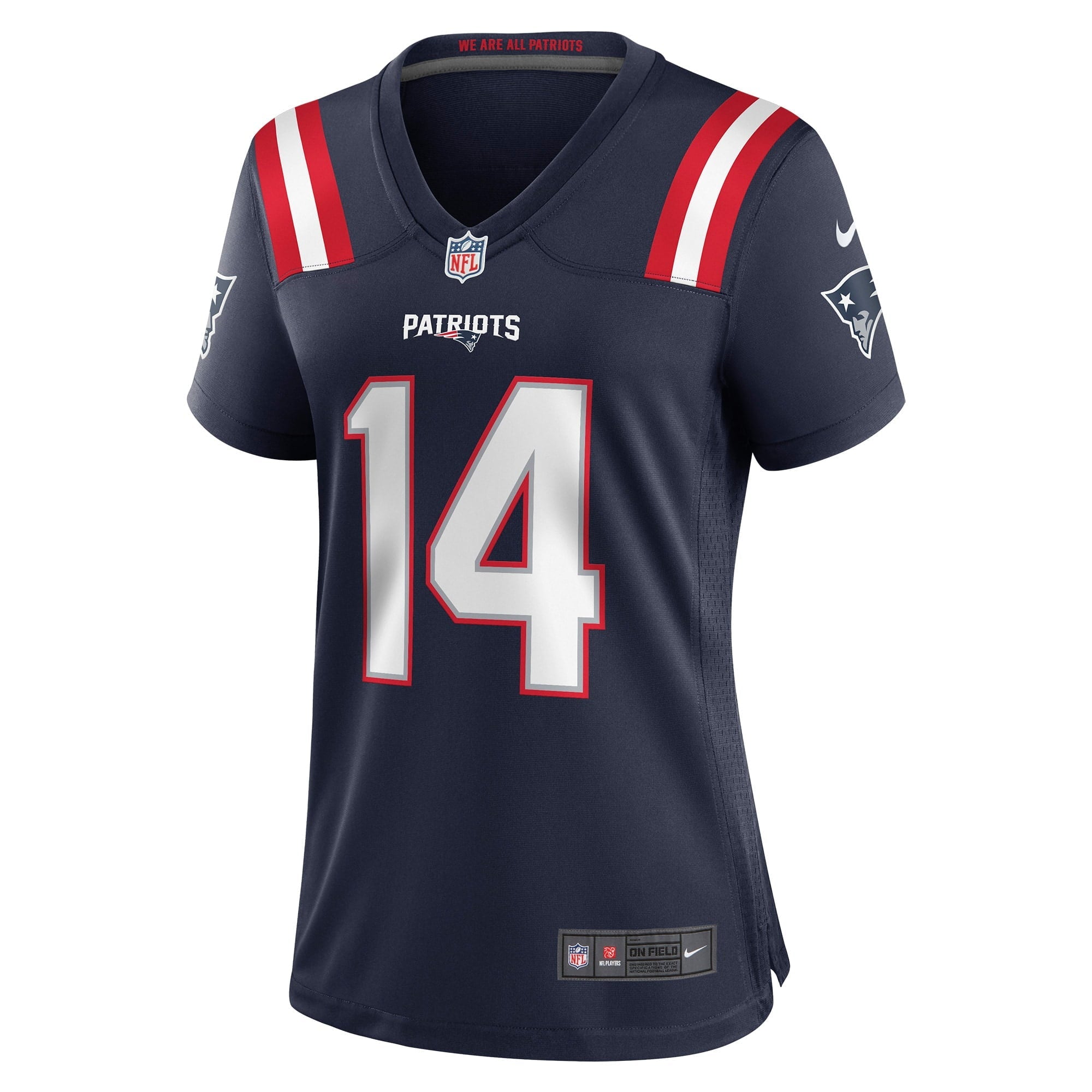 Women's Nike Ty Montgomery Navy New England Patriots Game Jersey