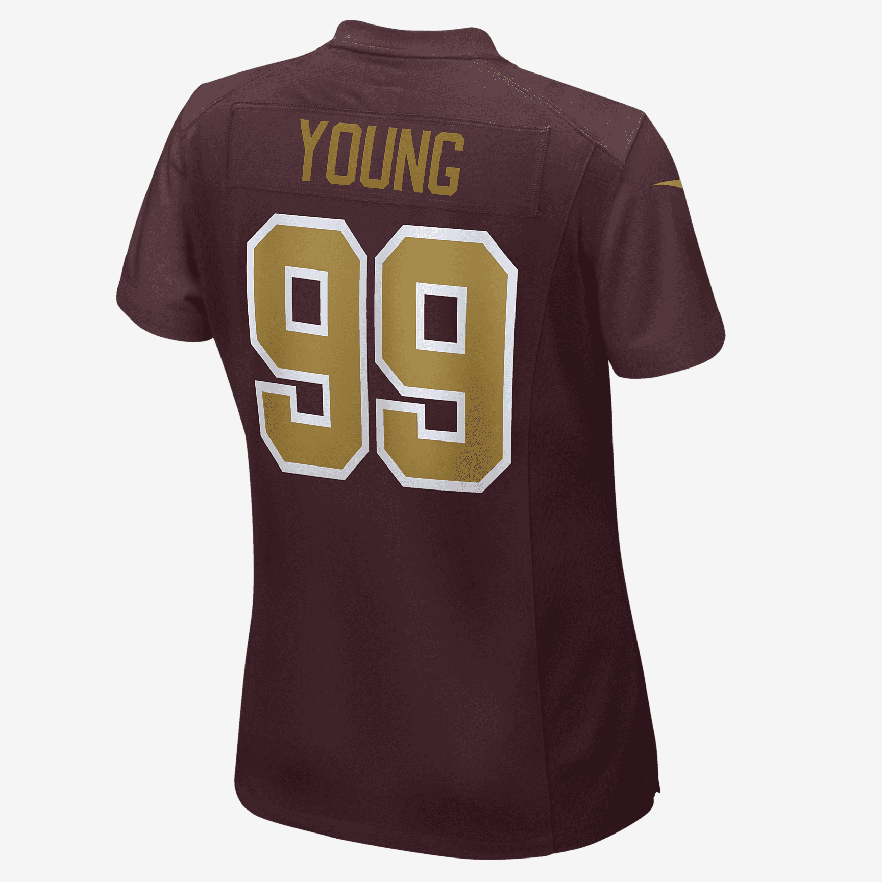 NFL Washington Football Team (Chase Young) Women's Game Football Jersey - Burgundy