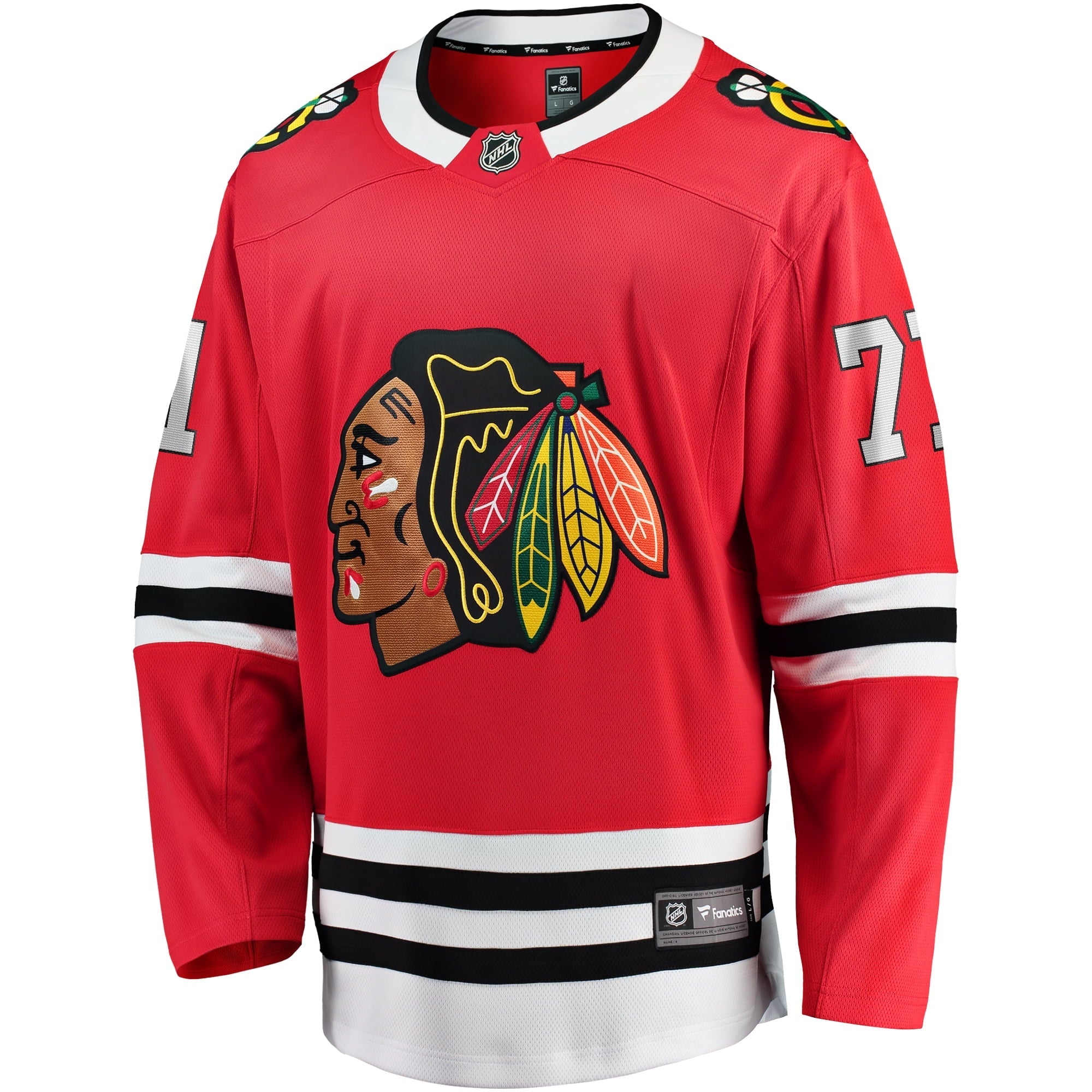 Men's Fanatics Branded Taylor Hall Red Chicago Blackhawks Home Breakaway Player Jersey