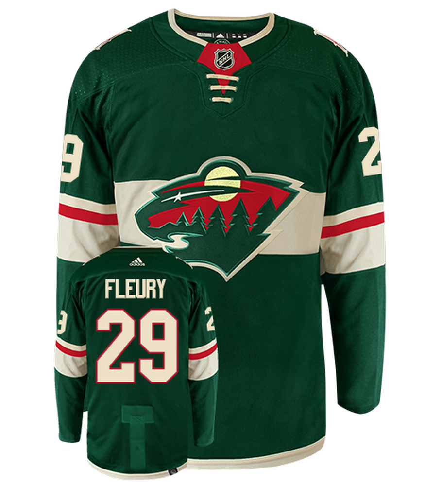 Marc Andre Fleury Minnesota Wild Adidas Primegreen Authentic NHL Hockey Jersey