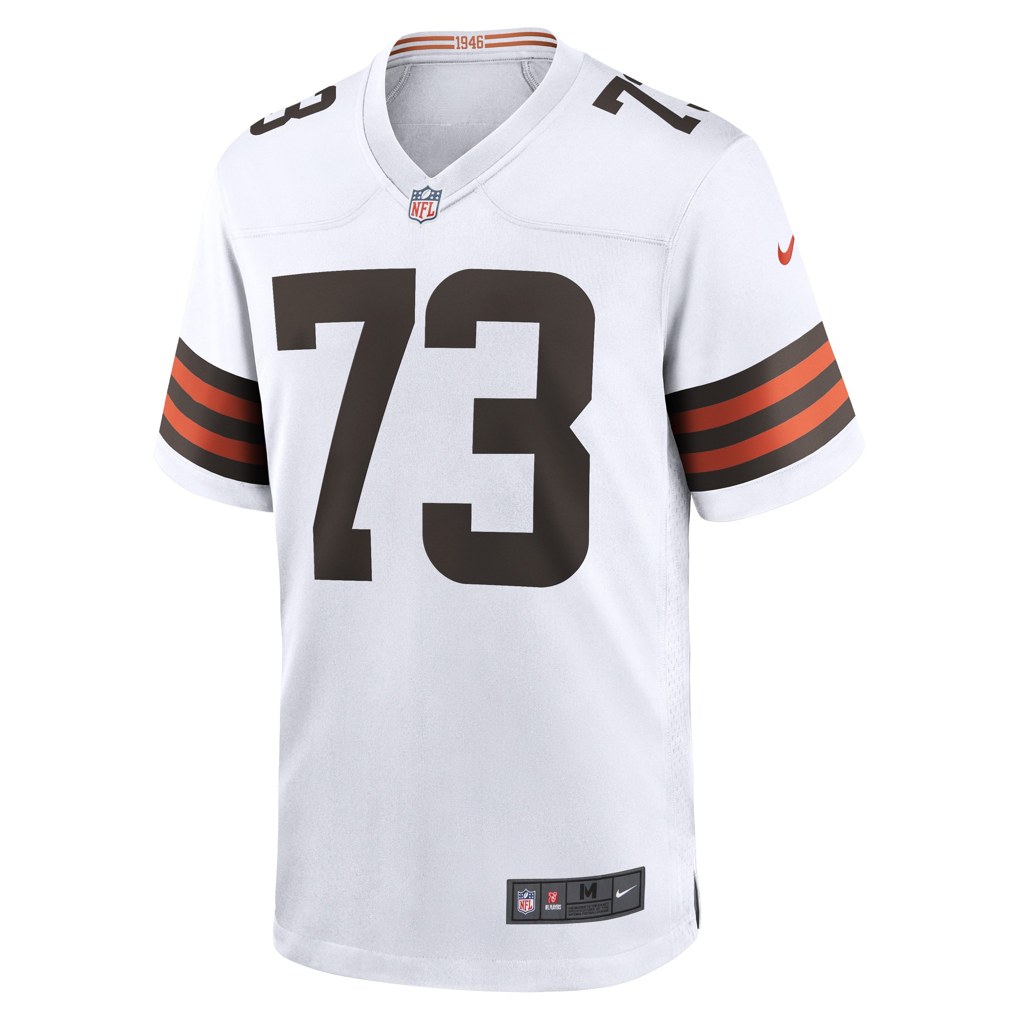Men's Nike Joe Thomas White Cleveland Browns Retired Game Player Jersey