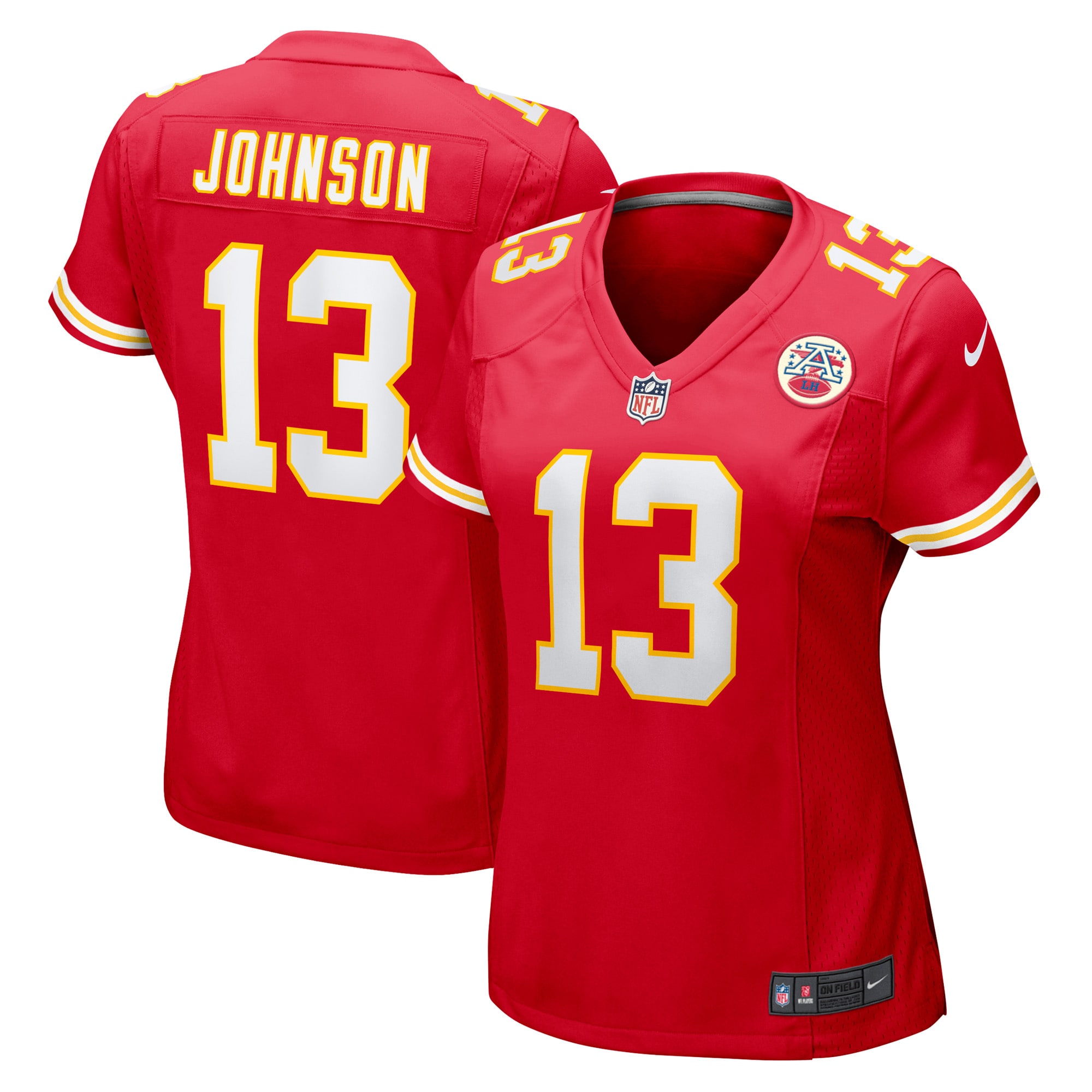 Nazeeh Johnson Kansas City Chiefs Nike Women's Game Player Jersey - Red