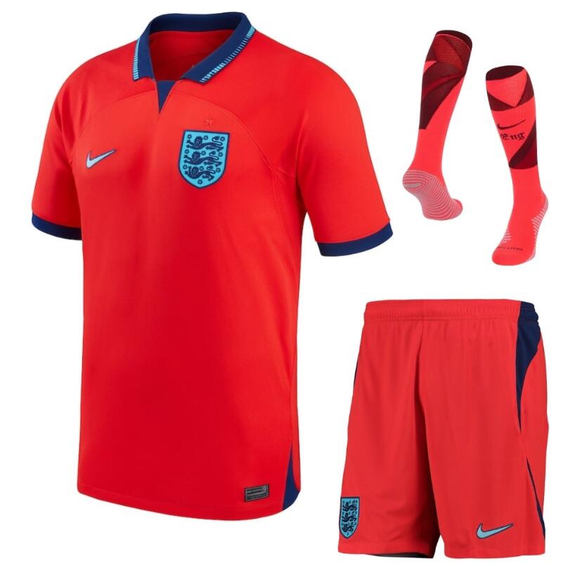 Youth England Away Euro 2024 Qualifying Shirt Jersey Kids Kit