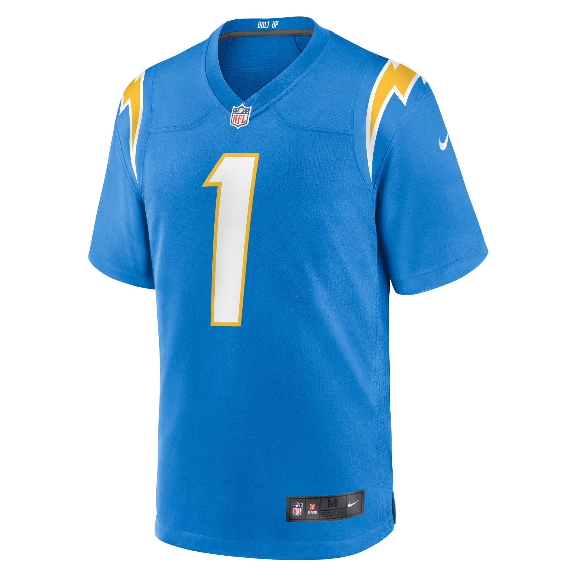 Men's Nike Quentin Johnston Powder Blue Los Angeles Chargers 2023 NFL Draft First Round Pick Game Player Jersey