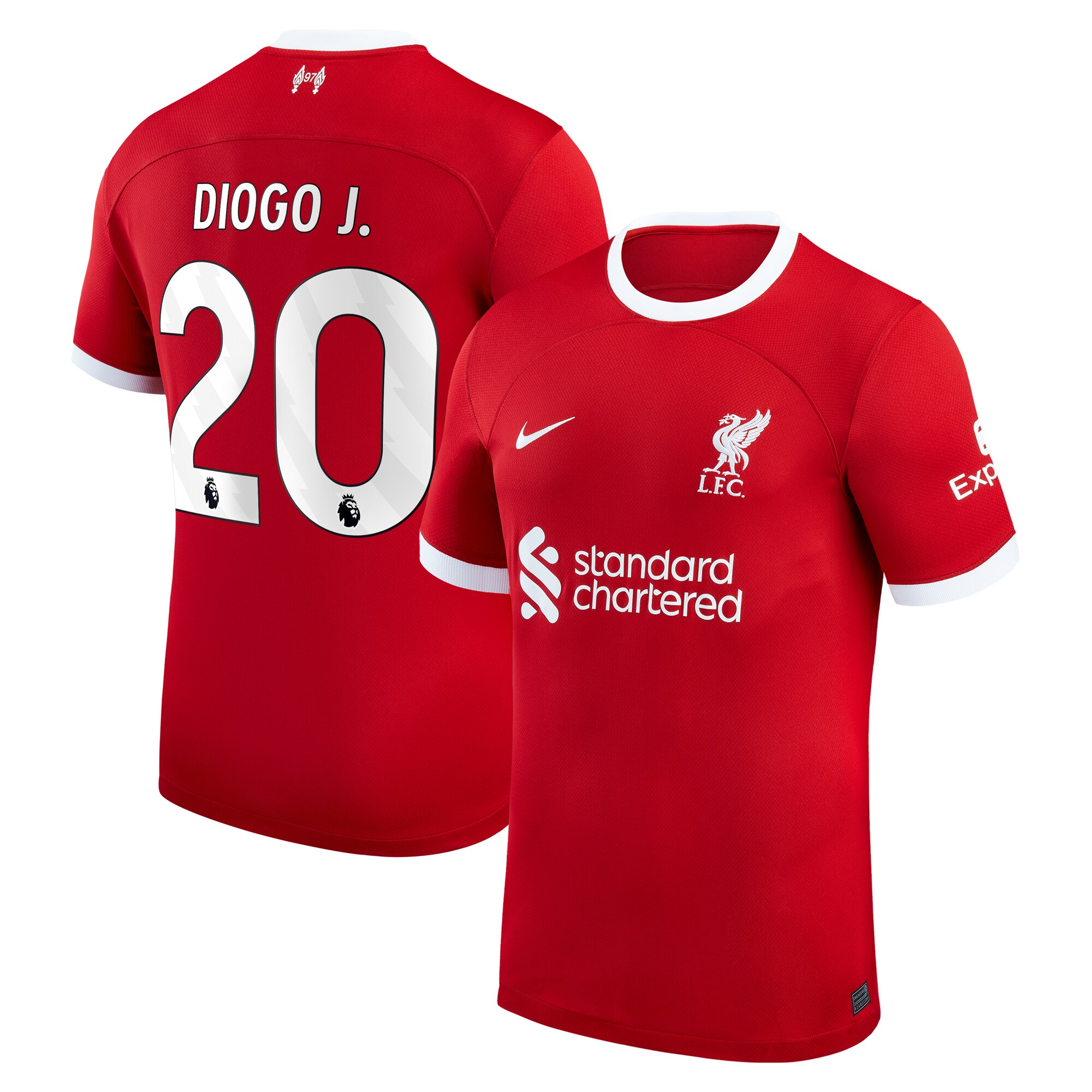 Diogo Jota Liverpool Nike Youth 2023/24 Home Replica Player Jersey - Red