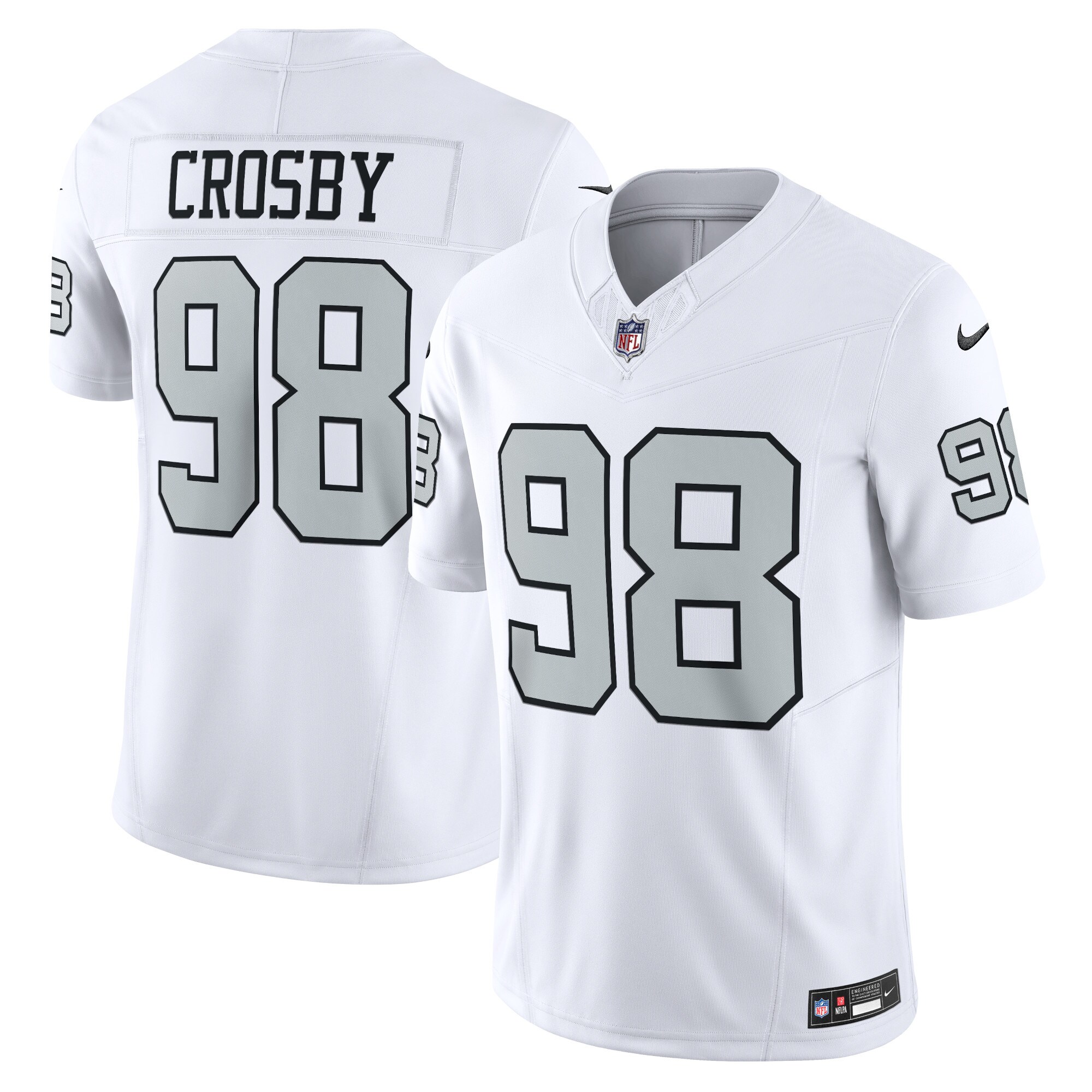 Maxx Crosby Las Vegas Raiders Nike Alternate Vapor F.U.S.E. Limited Jersey - White