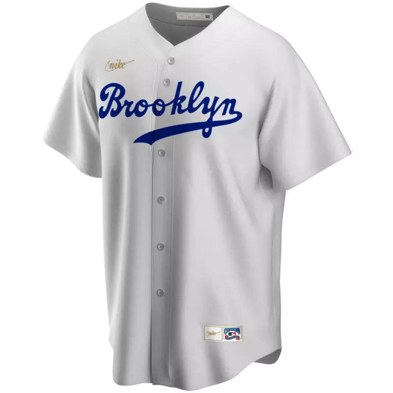 Men's Jackie Robinson White Brooklyn Dodgers Home Cooperstown Collection Player Jersey