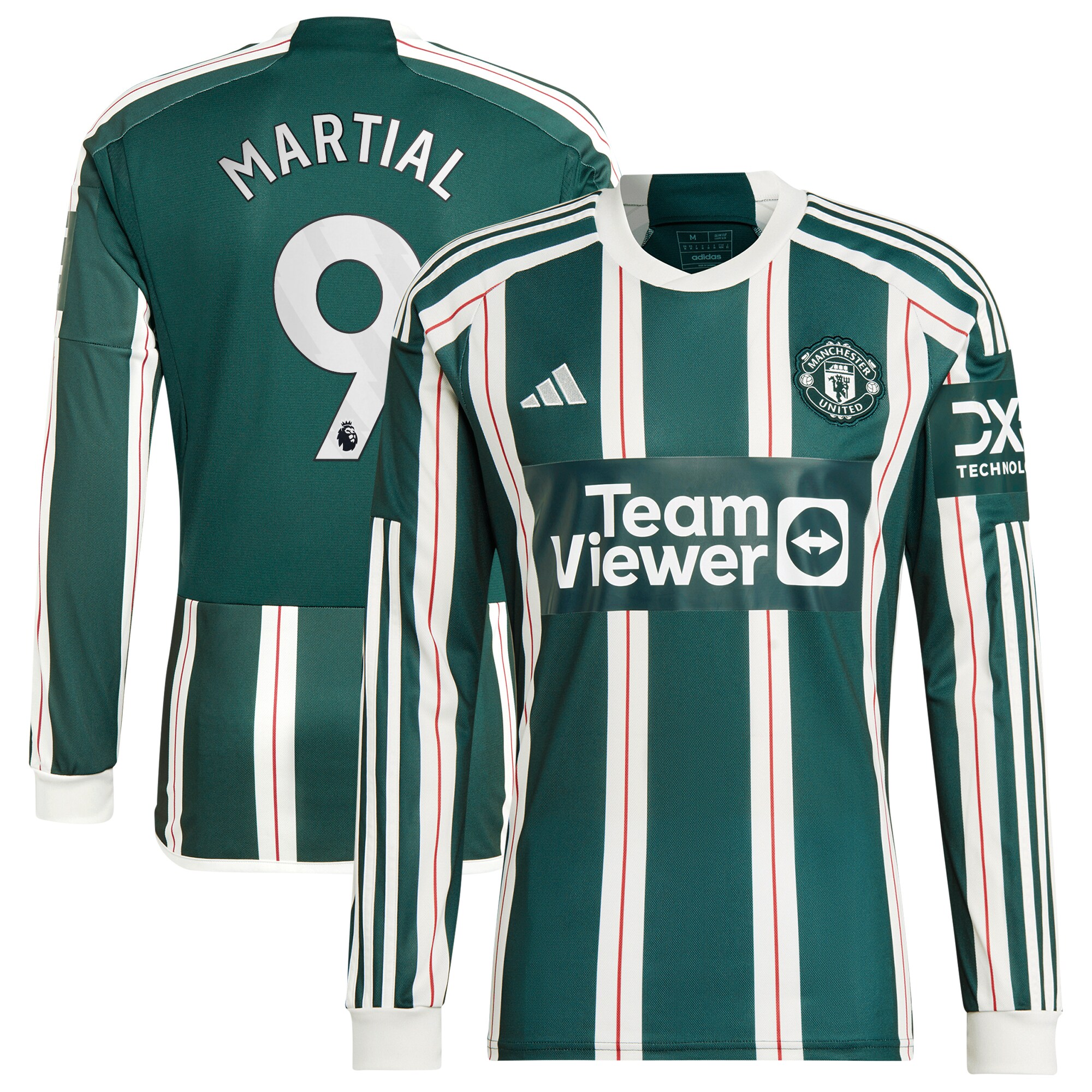 Anthony Martial Manchester United adidas 2023/24 Away Long Sleeve Replica Player Jersey - Green