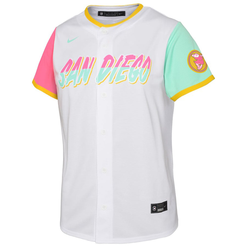 Youth San Diego Padres Manny Machado City Connect Replica Jersey - White