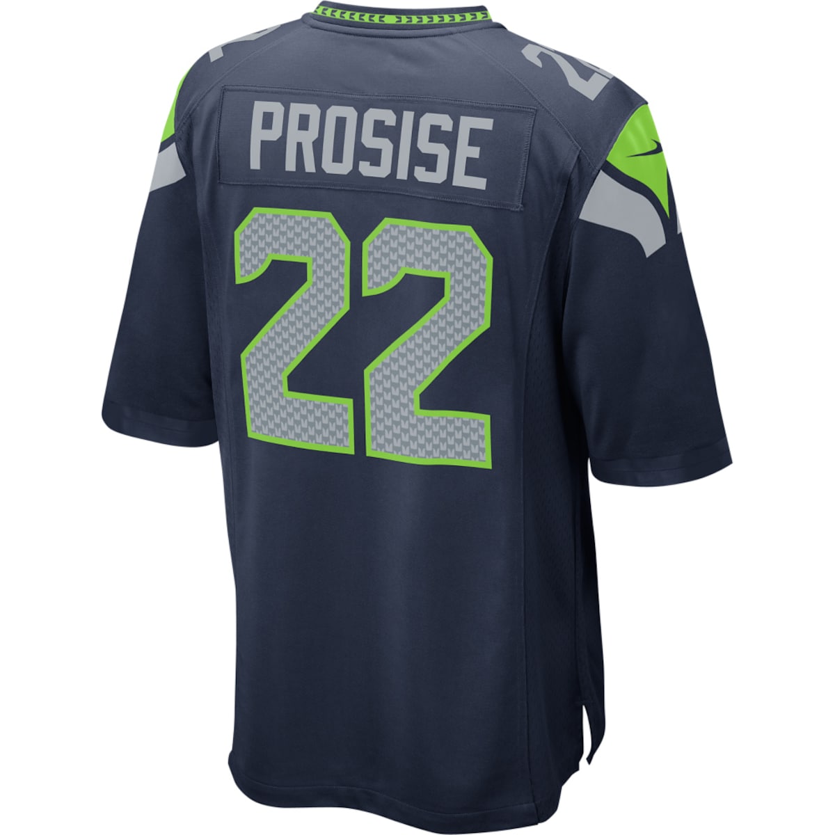 Boys' Grade School C.J. Prosise Nike Seahawks Team Color Game Day Jersey - Navy