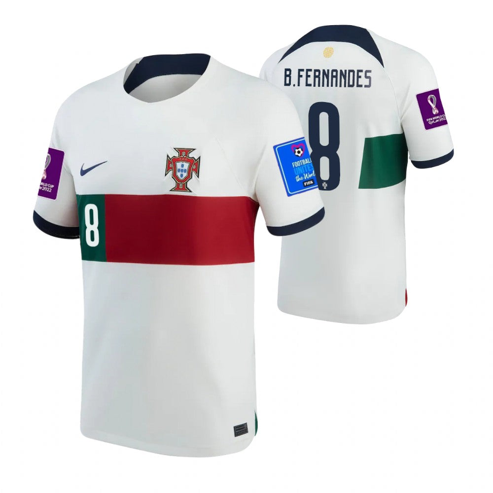 Portugal Bruno Fernandes Away Jersey 2022 World Cup Kit
