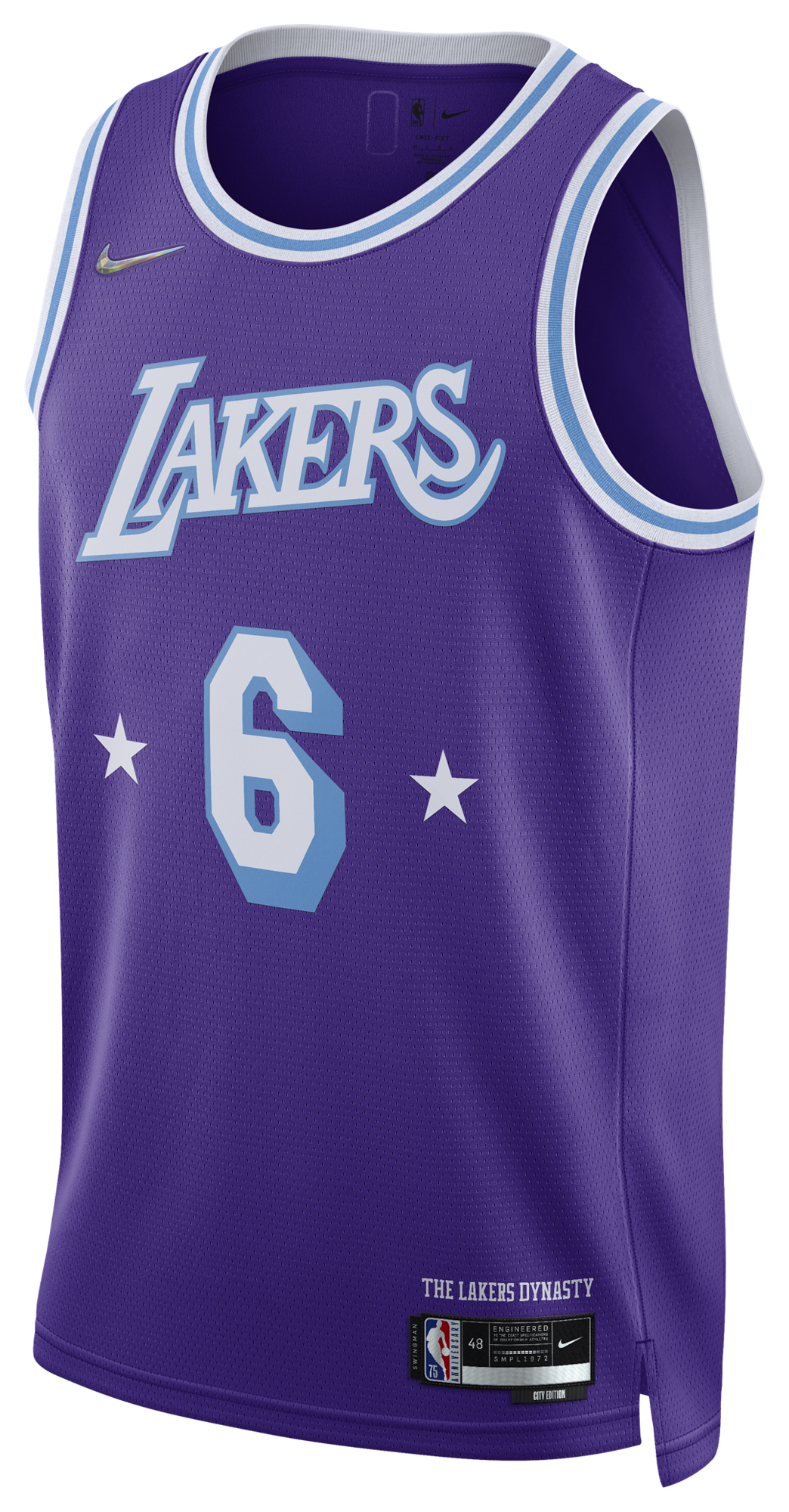 Men's James Lebron Nike Lakers Swingman Jersey - Purple