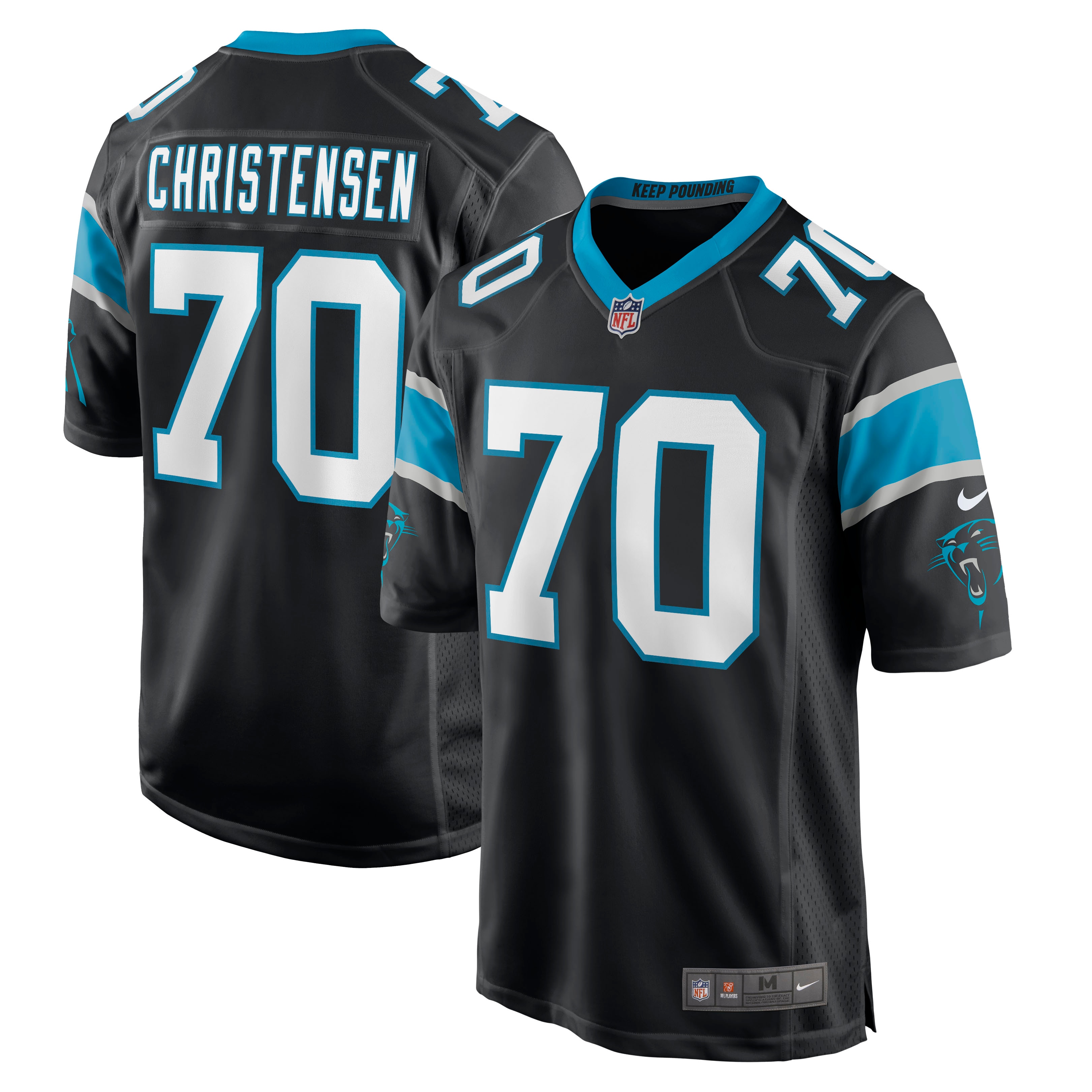 Brady Christensen Carolina Panthers Nike Game Jersey - Black