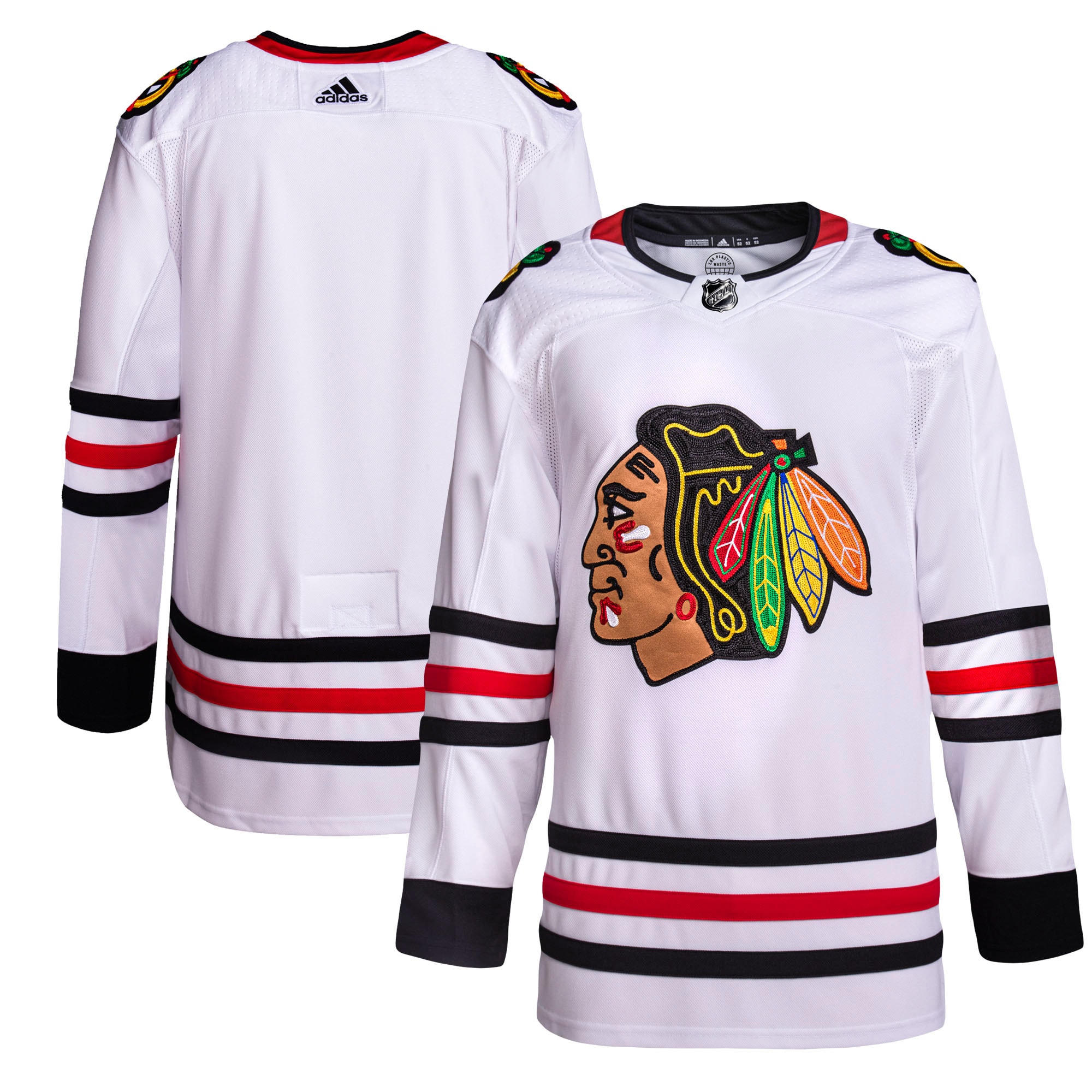 Chicago Blackhawks adidas Away Primegreen Authentic Pro Jersey - White