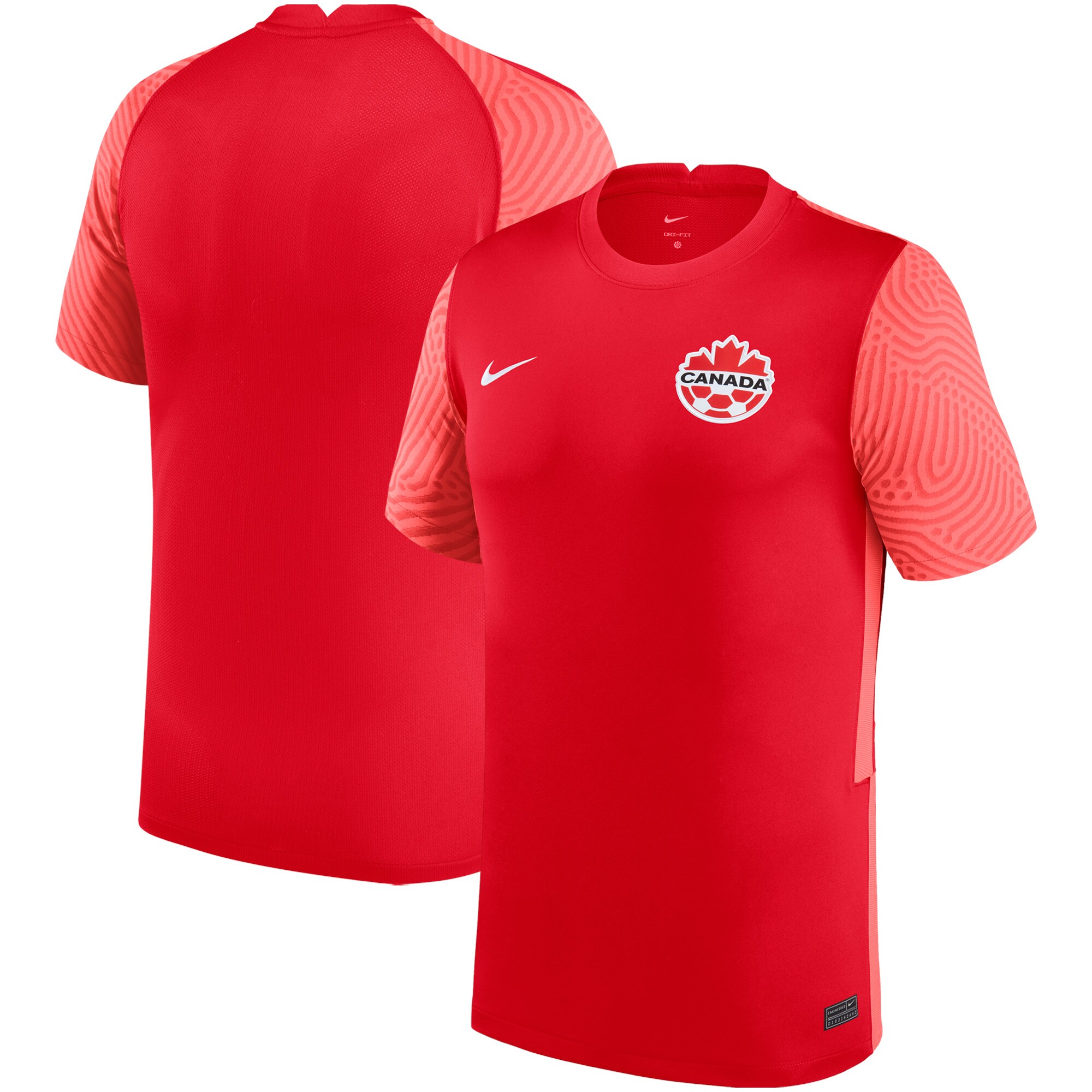 Canada Soccer Nike Home Replica Jersey - Red