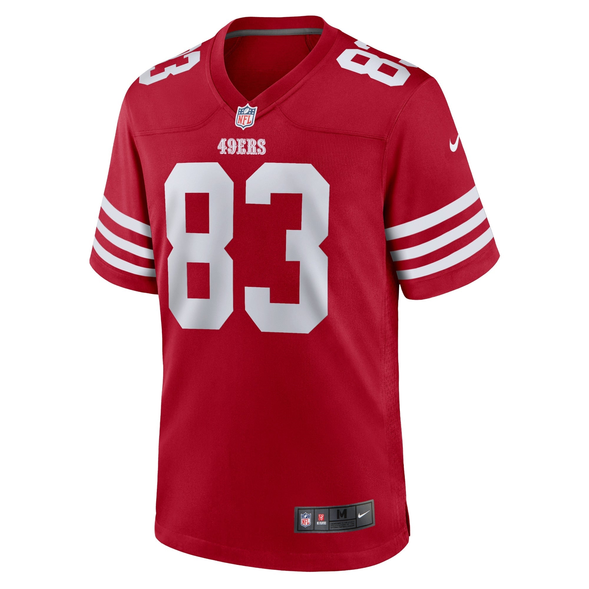Men's Nike Dazz Newsome Scarlet San Francisco 49ers Home Game Player Jersey