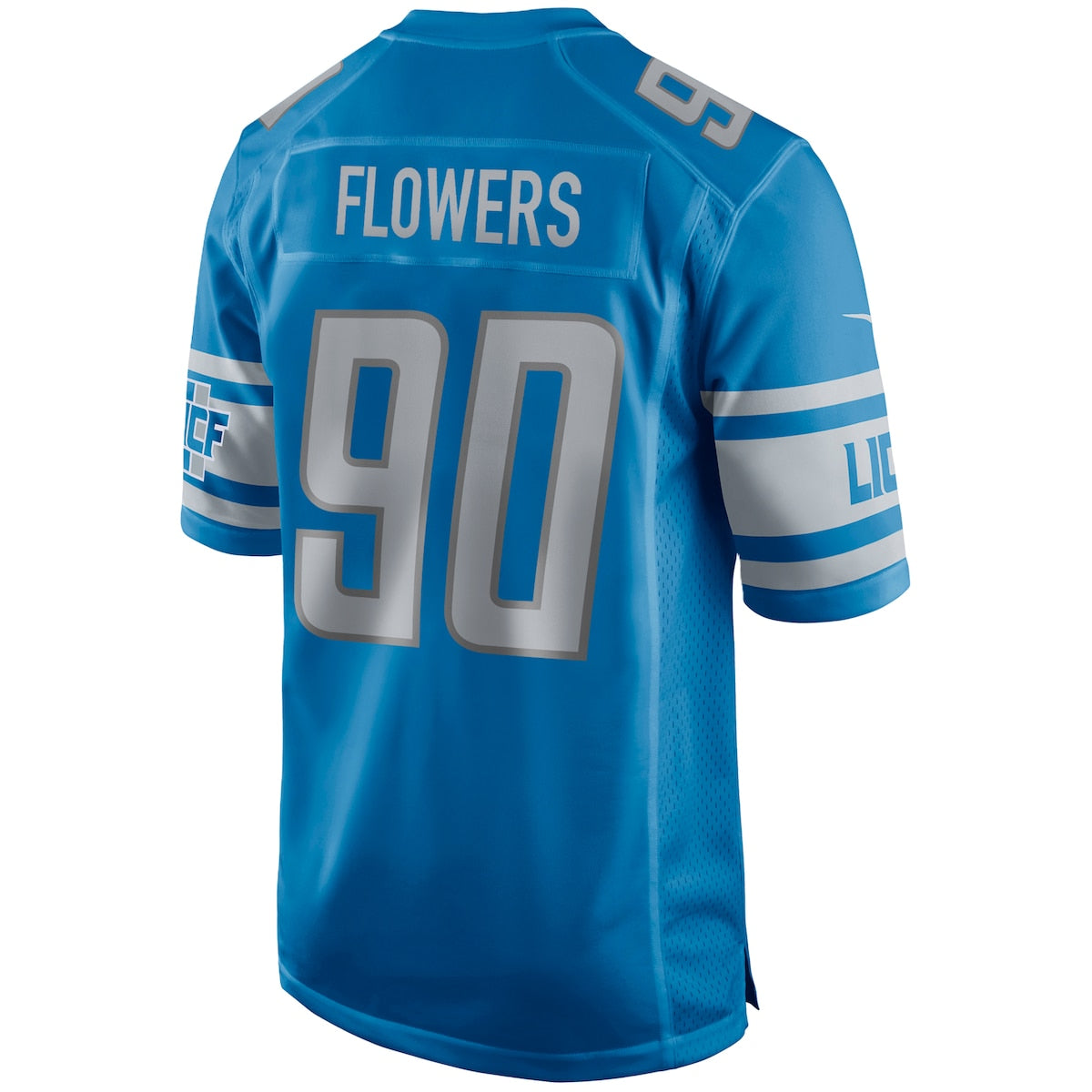 Men's Trey Flowers Nike Lions Game Jersey - Blue