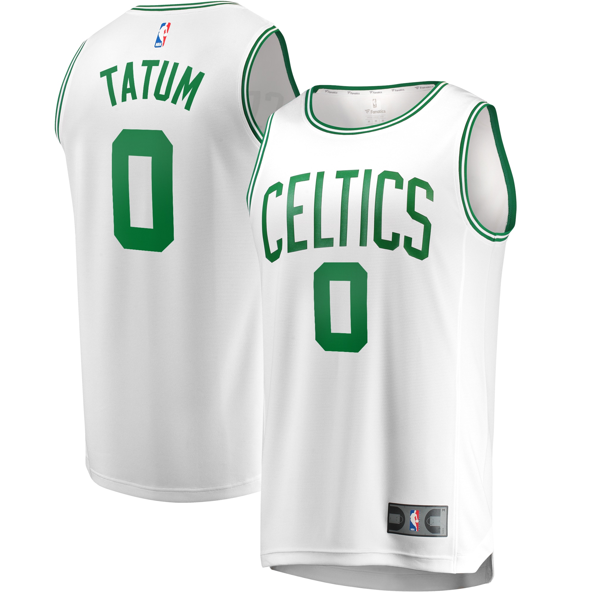 Jayson Tatum Boston Celtics Fanatics Branded Youth Fast Break Replica Jersey White - Association Edition
