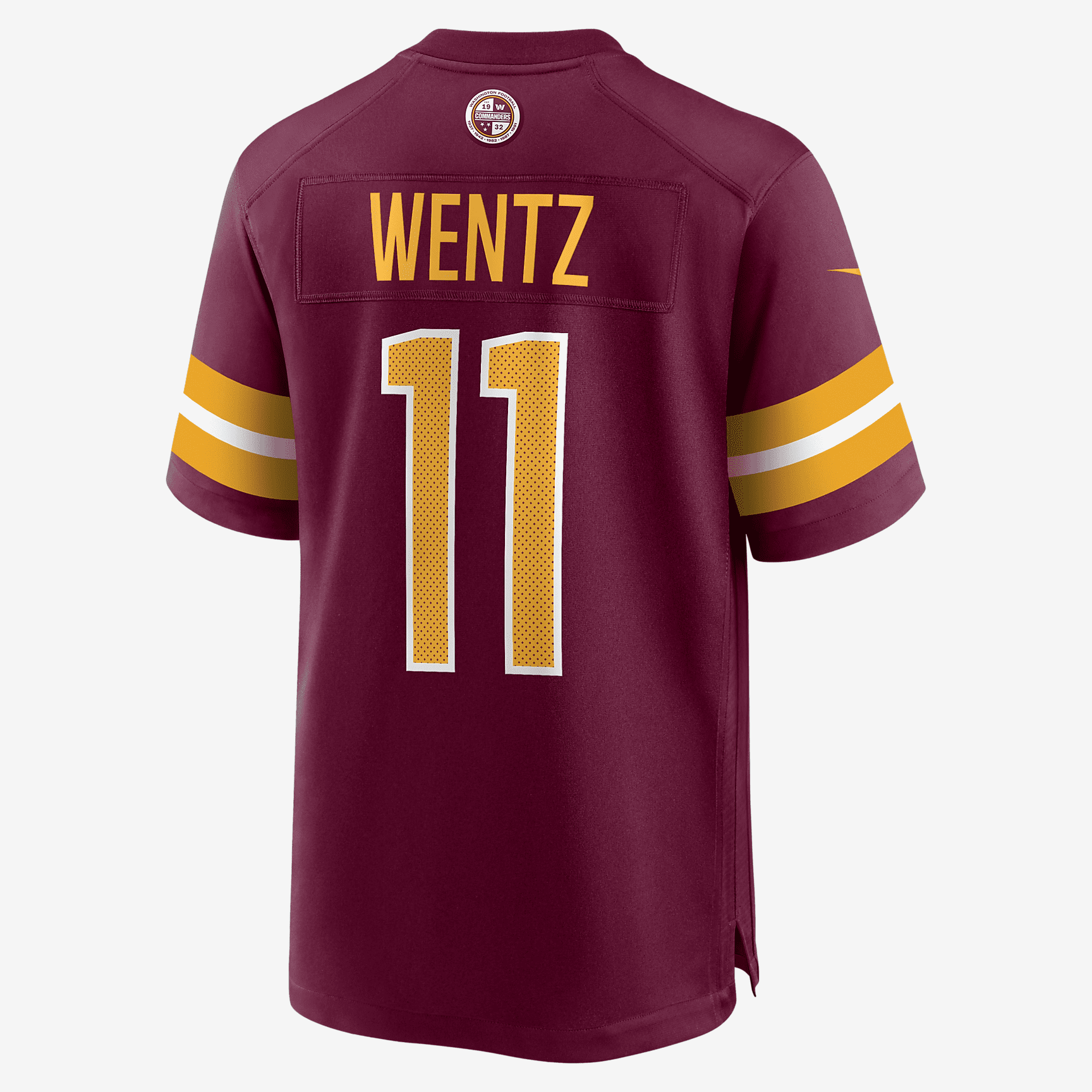 NFL Washington Commanders (Carson Wentz) Men's Game Football Jersey - Burgundy