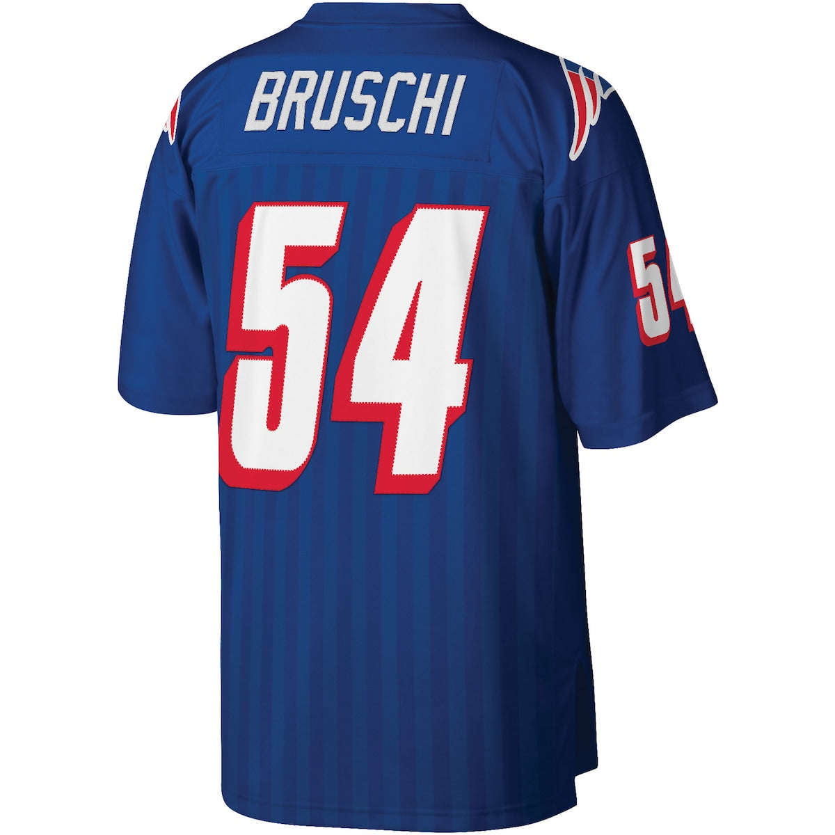 Men's Tedy Bruschi Mitchell & Ness Patriots Legacy Replica Jersey - Blue