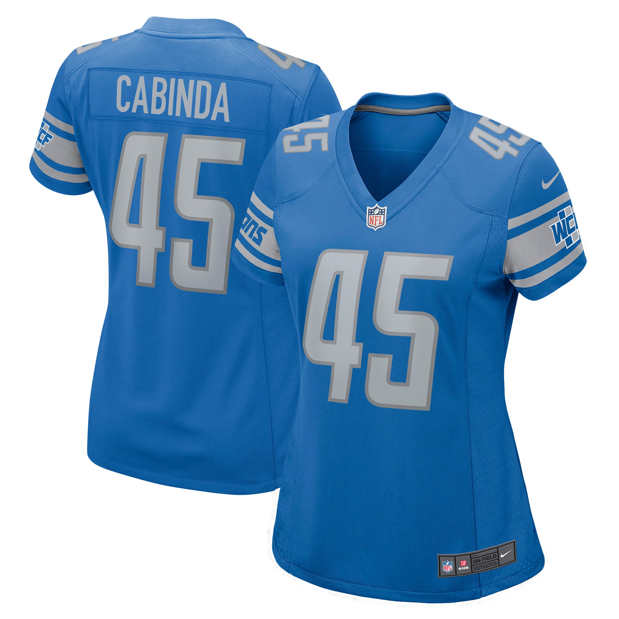 Jason Cabinda Detroit Lions Nike Women's Game Player Jersey - Blue