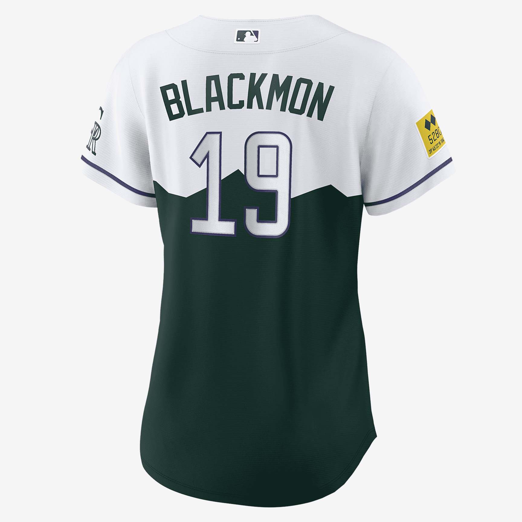 MLB Colorado Rockies City Connect (Charlie Blackmon) Women's Replica Baseball Jersey - White/Green