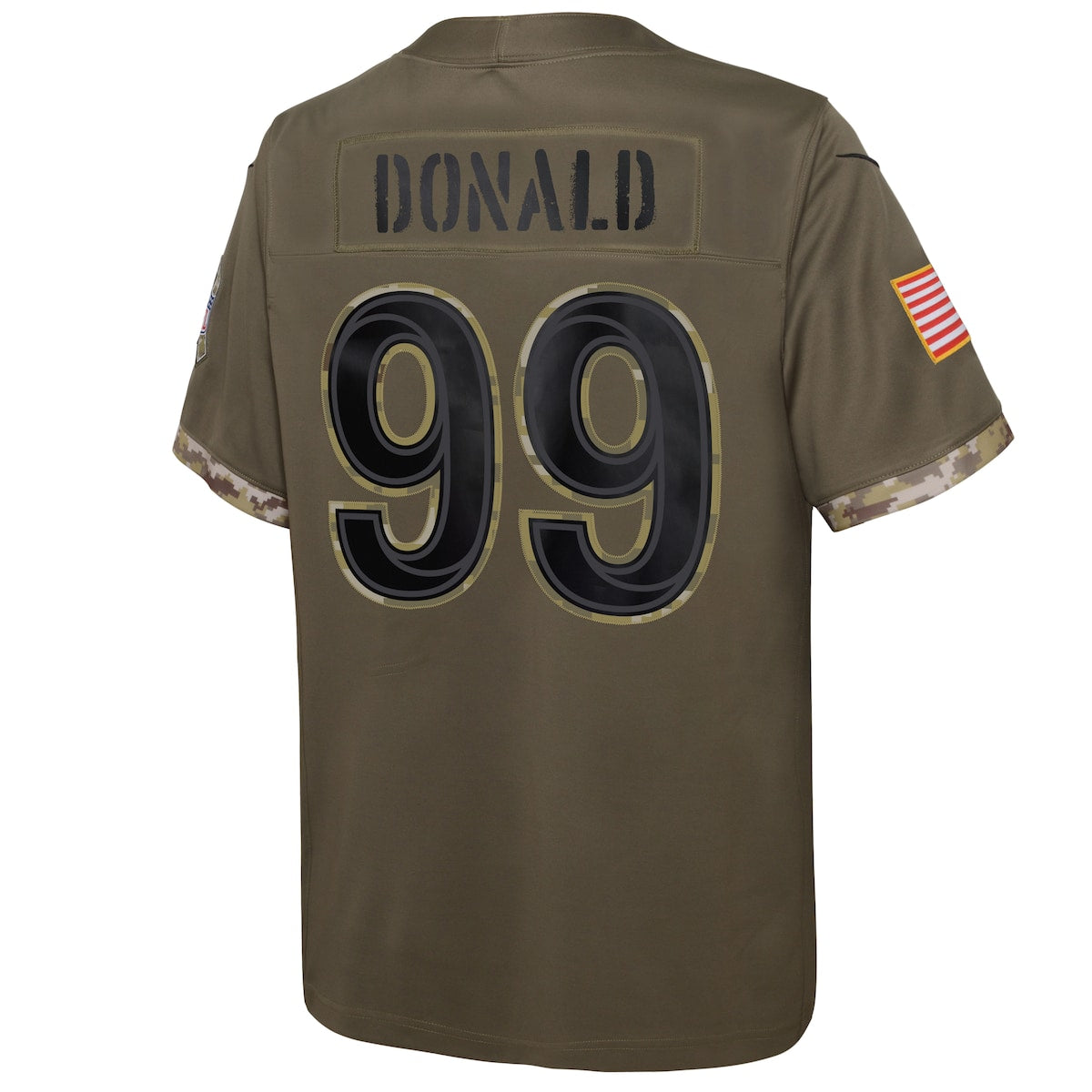 Boys' Grade School Aaron Donald Nike Rams 2022 Salute To Service Limited Jersey - Green