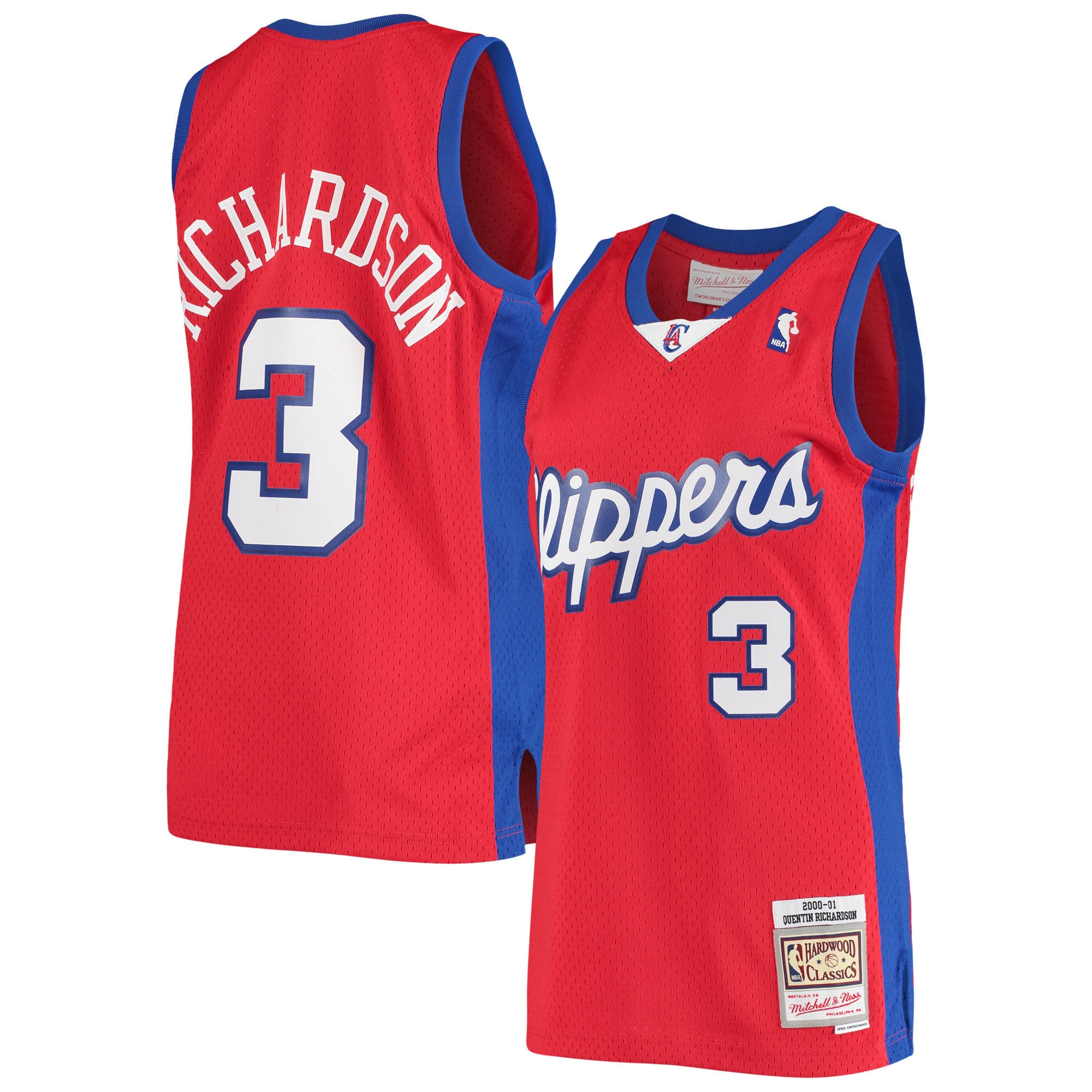 Quentin Richardson LA Clippers Mitchell & Ness Hardwood Classics Swingman Jersey - Red
